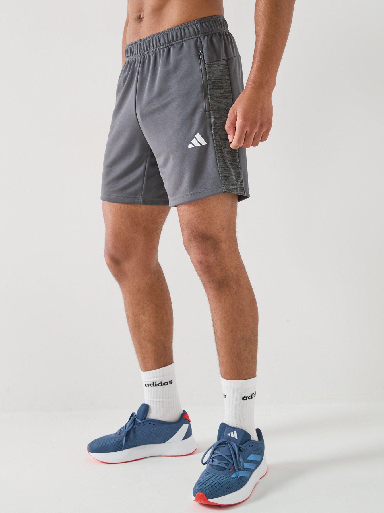 adidas Mens Training Workout Essentials Shorts - Grey