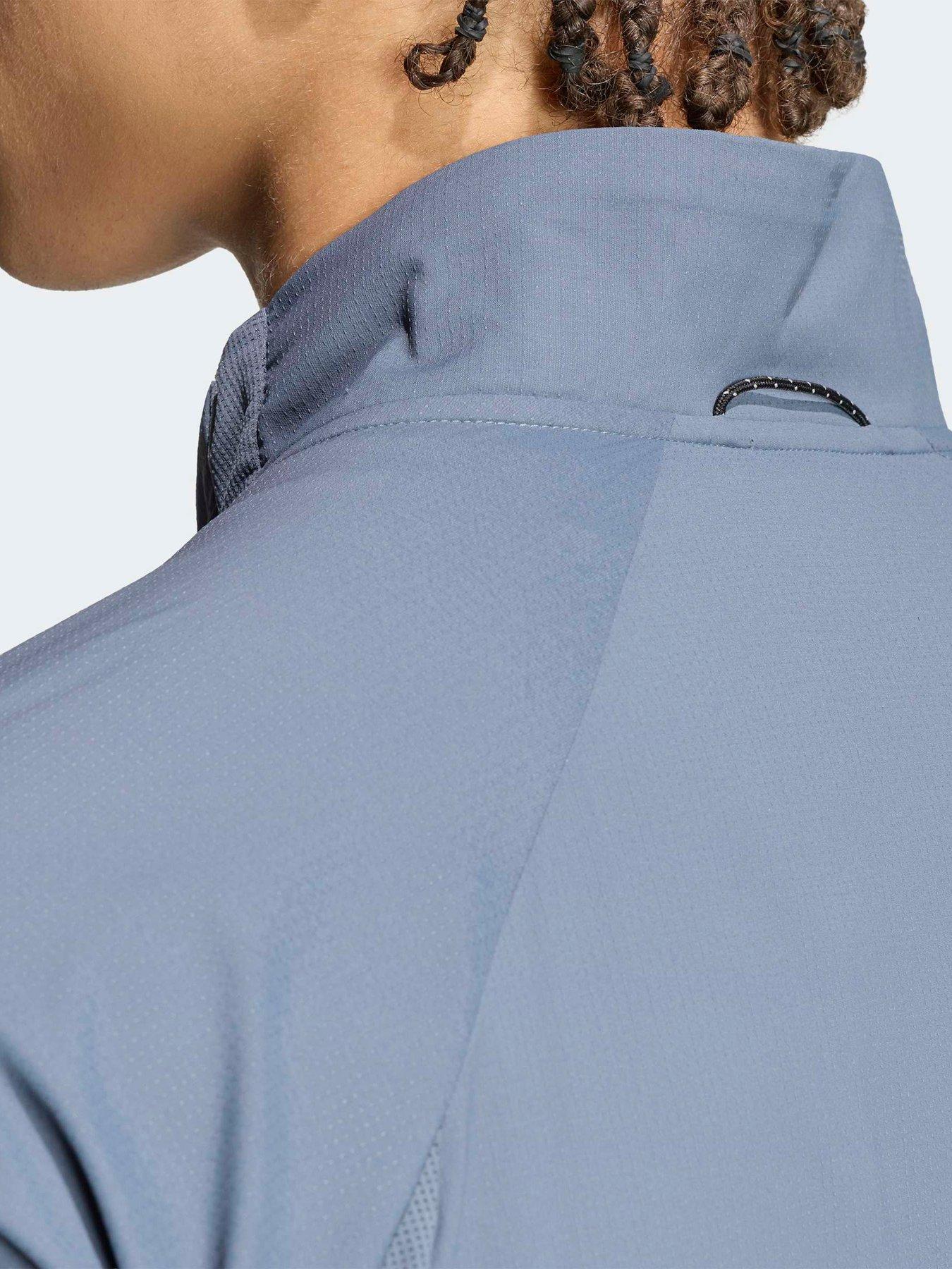 Image 4 of 6 of adidas Mens Running Adi365 Iconic Stripes Jacket - Grey