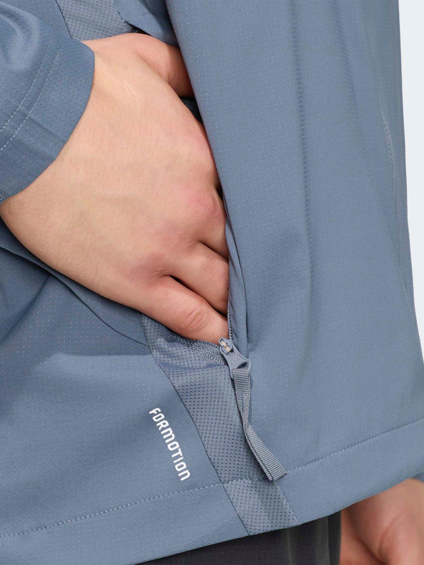 Image 5 of 6 of adidas Mens Running Adi365 Iconic Stripes Jacket - Grey