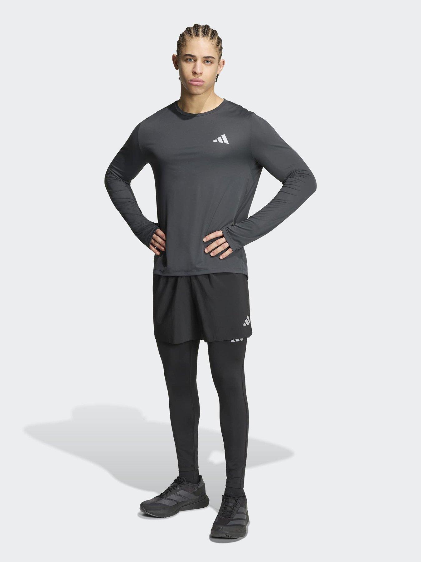 Image 3 of 6 of adidas Mens Running Adi365 Essentials Long Sleeve T-shirt - Grey