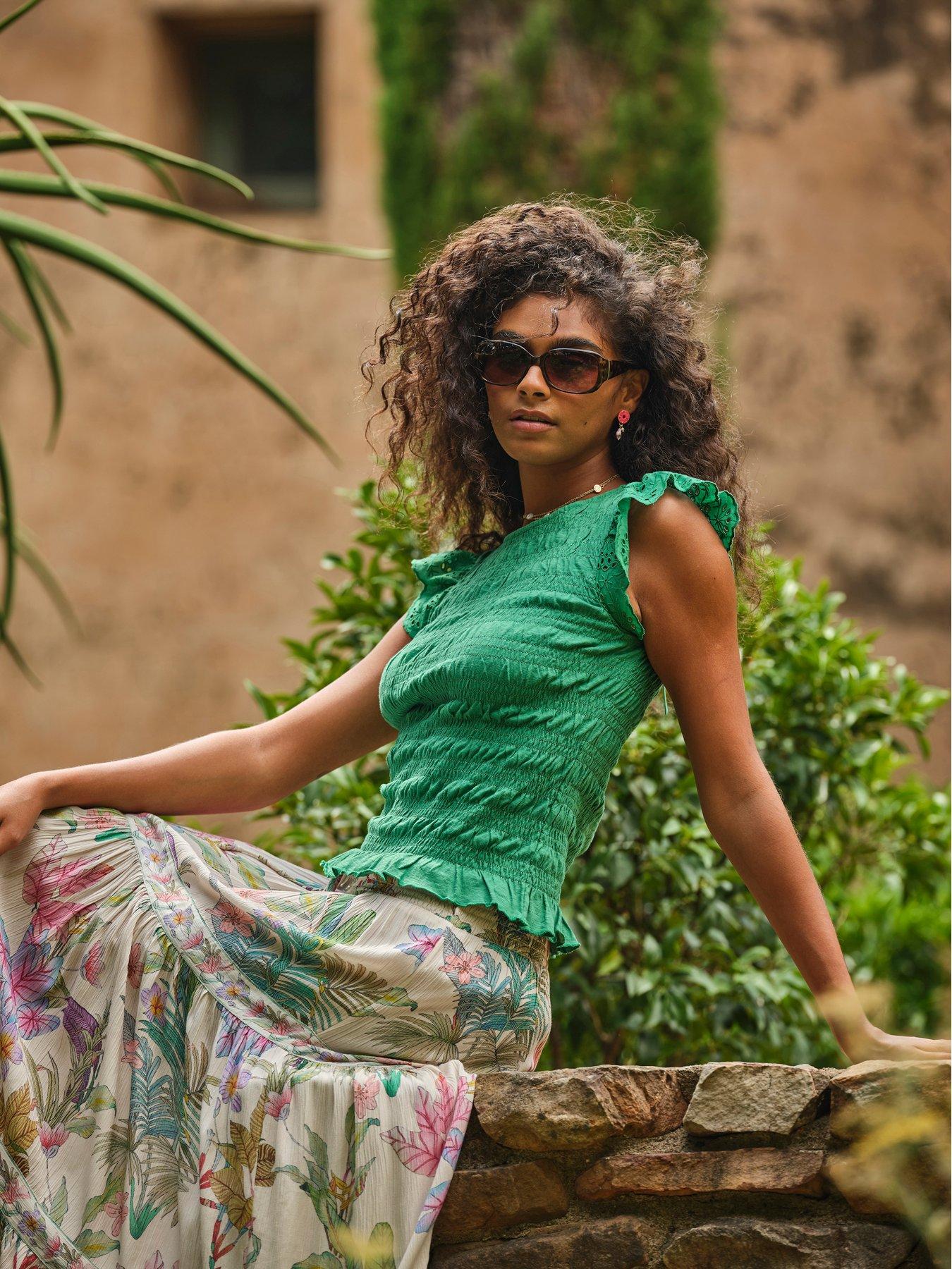 FatFace Betty Top - Green