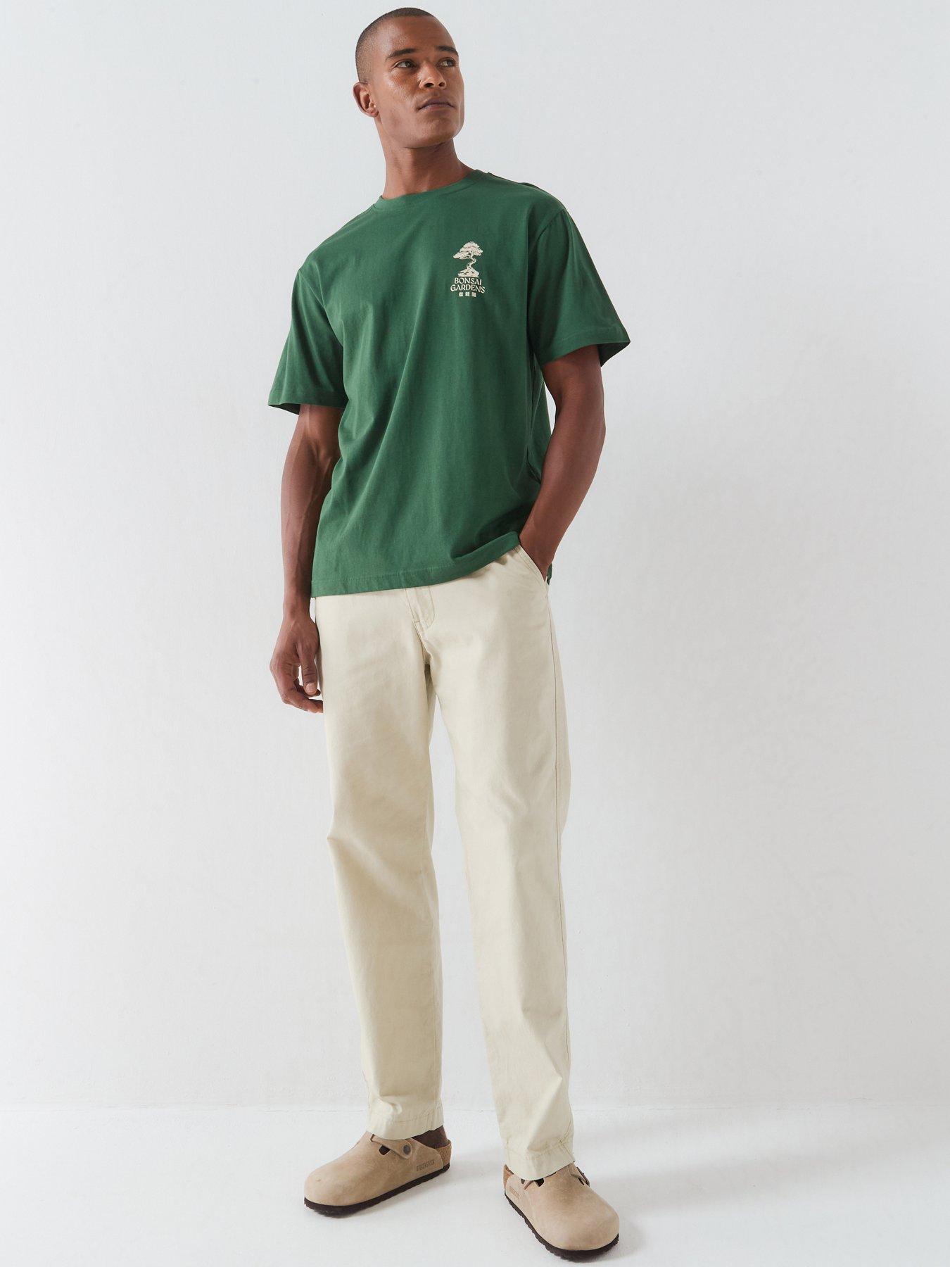 Image 3 of 5 of ONLY & SONS Axel Bonsai Graphic T-Shirt - Green