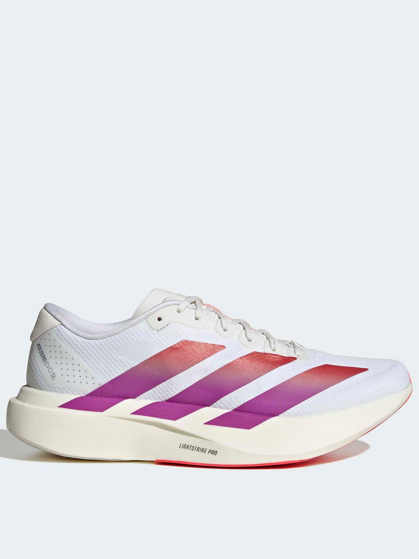 adidas Mens Running Adizero Evo Sl Woven Trainer - White