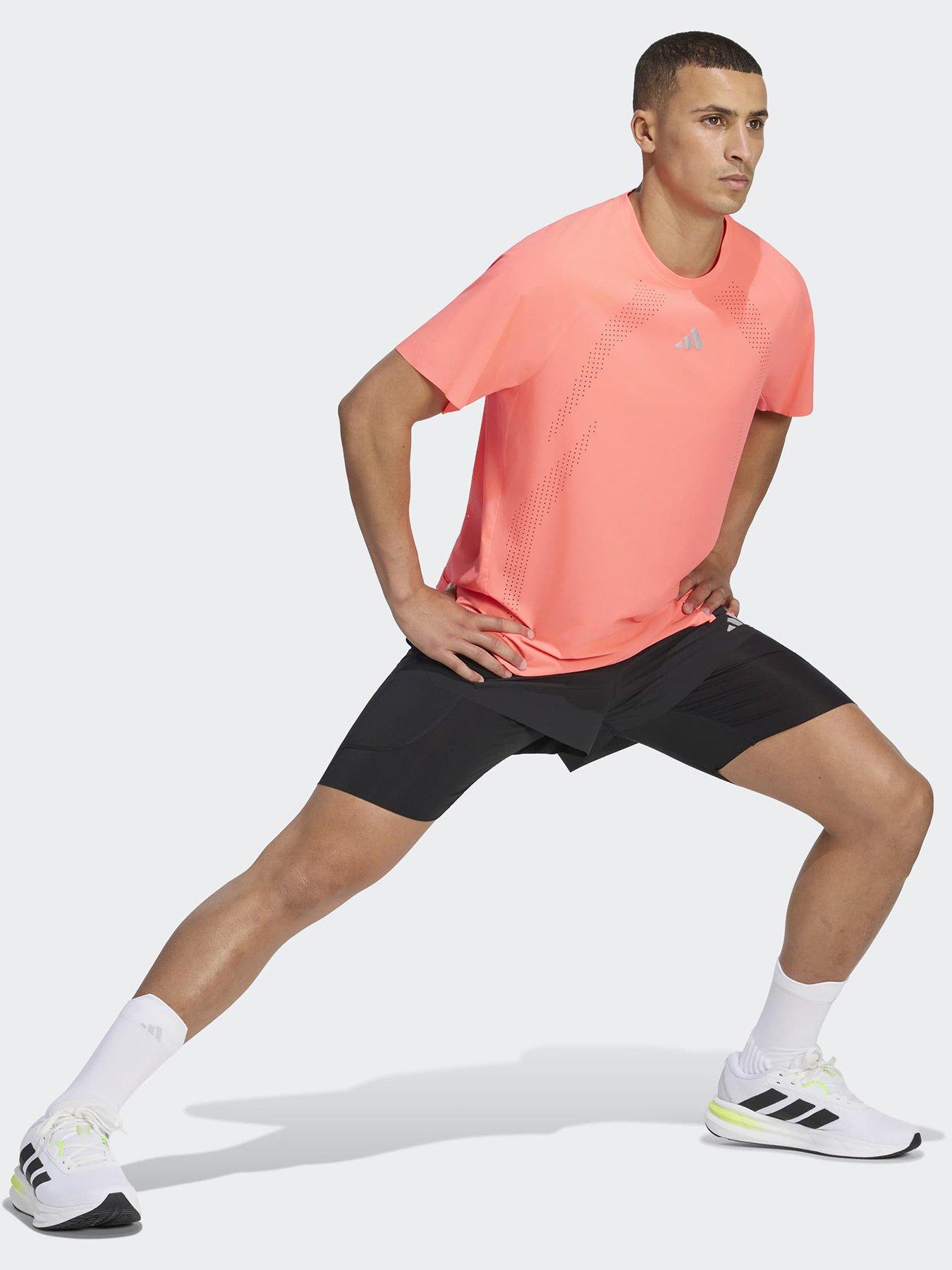 Image 3 of 5 of adidas Mens Running Adi365 Climacool T-shirt - Pink