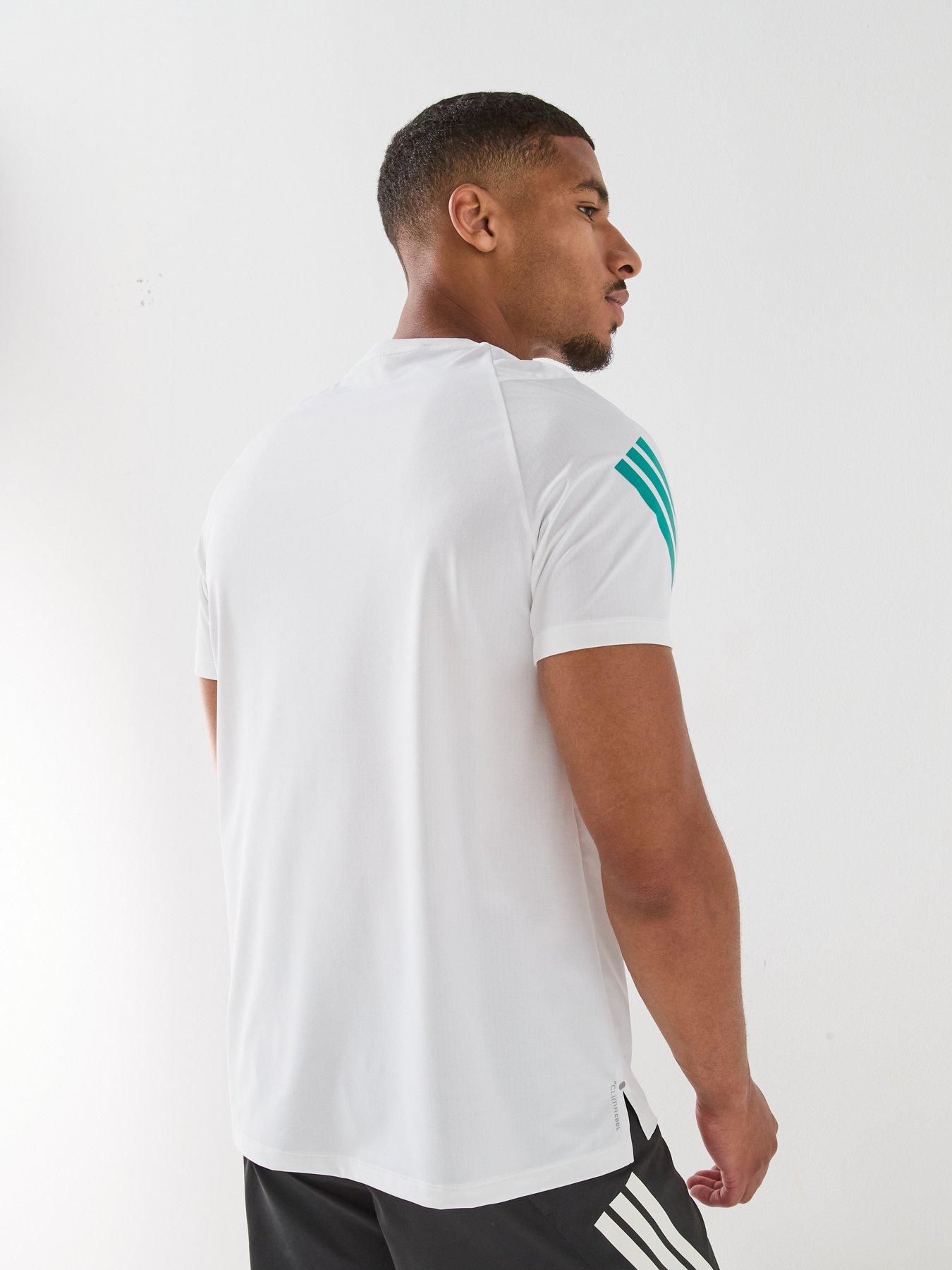 Image 2 of 6 of adidas Men's adi365 CLIMACOOL Running T-Shirt - White