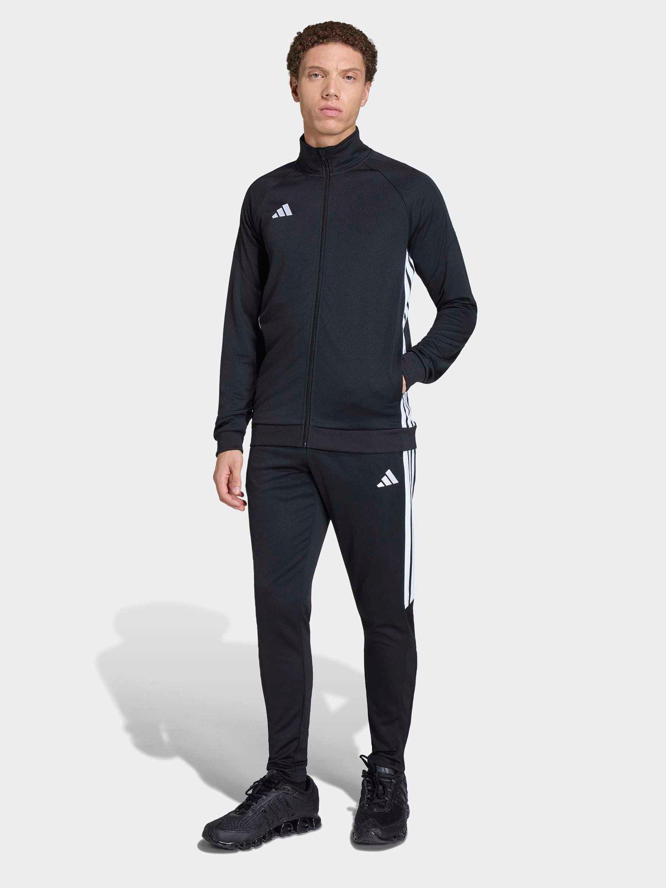 adidas Mens Tiro Essentials Tracksuit - Black/white