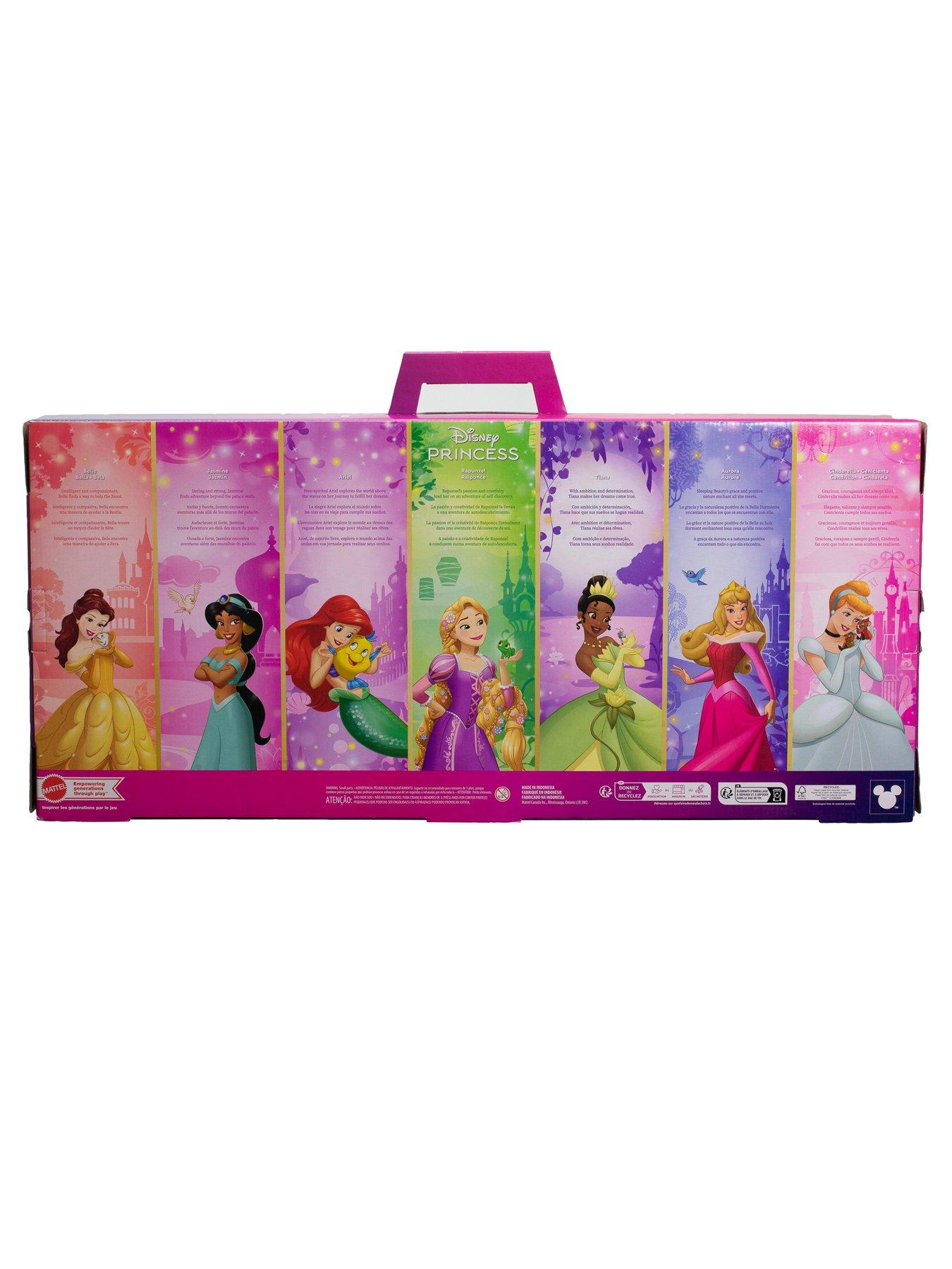 Image 7 of 7 of Disney Princess Story Sparkle Princess Doll 7-Pack Gift Set