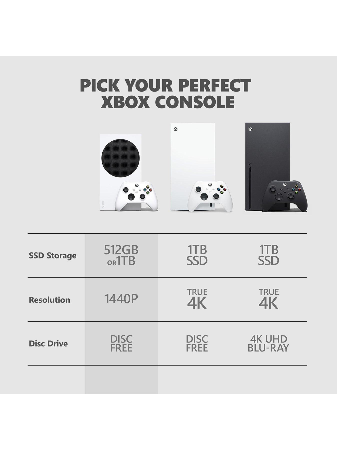  image of xbox-series-s-1tb-console-robot-white-with-additional-wireless-controller-5-colours-to-choose-from