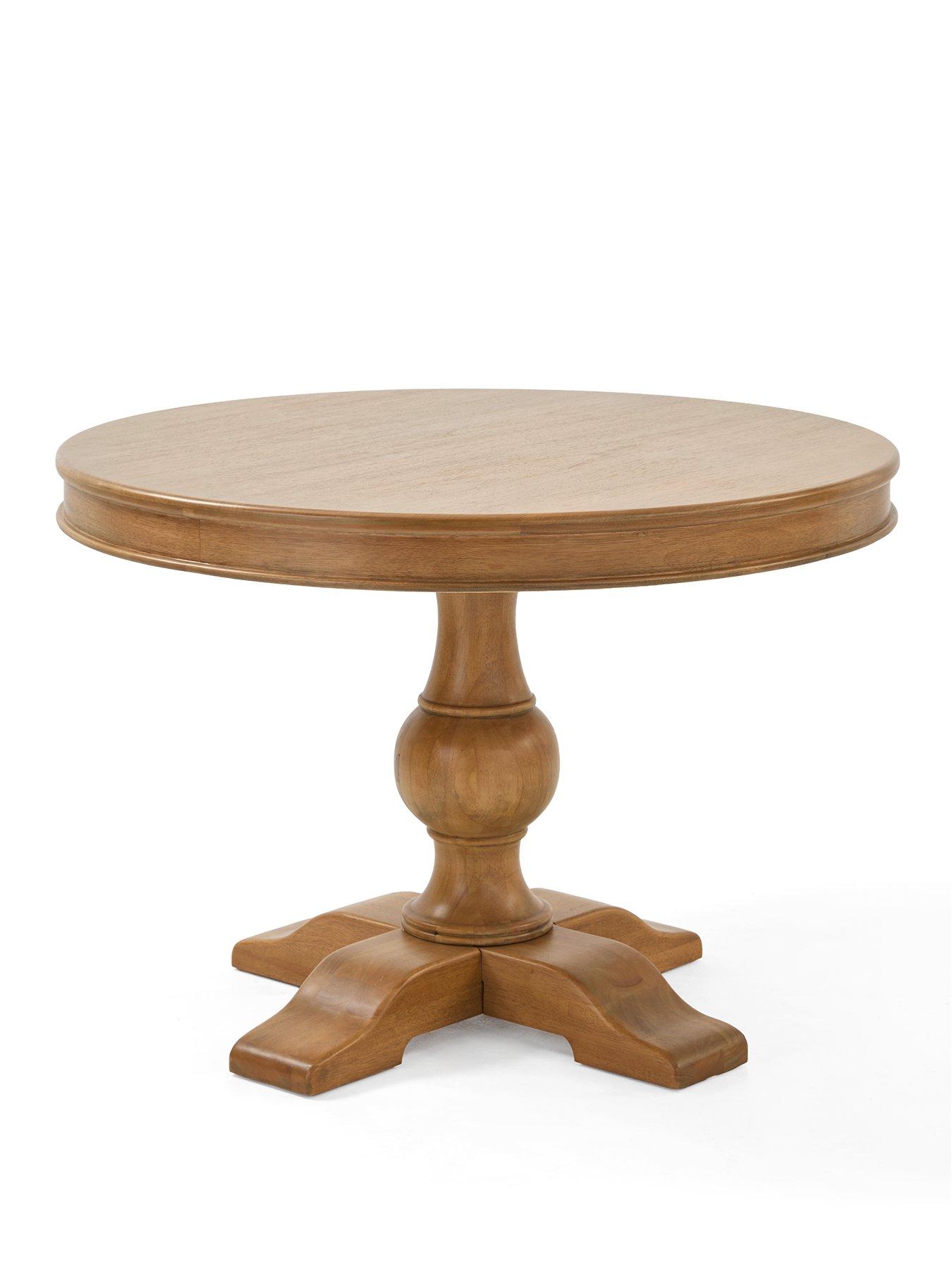 Image 2 of 7 of The Very Collection Camille 110cm Solid Wood Pedestal Dining Table