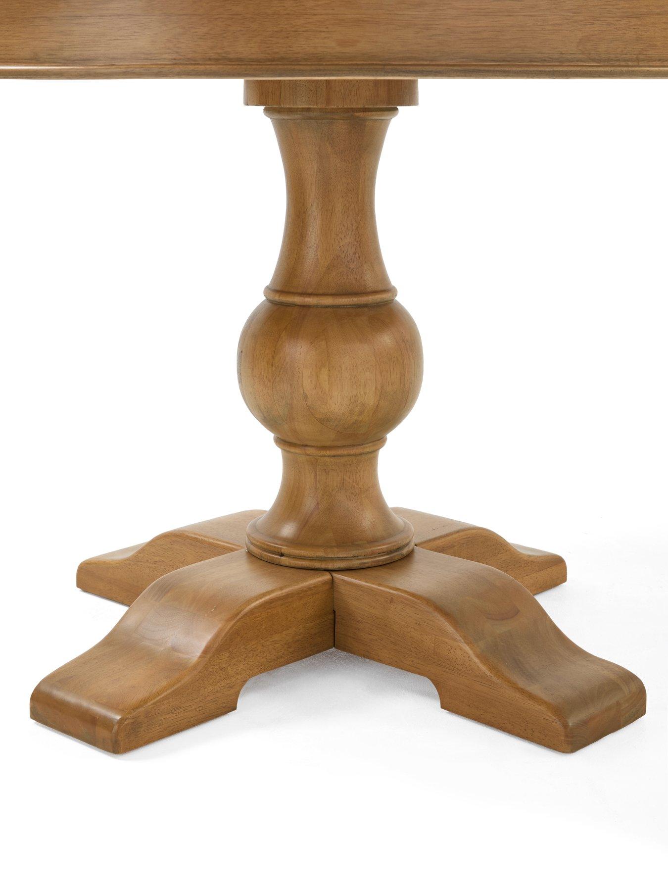 Image 4 of 7 of The Very Collection Camille 110cm Solid Wood Pedestal Dining Table