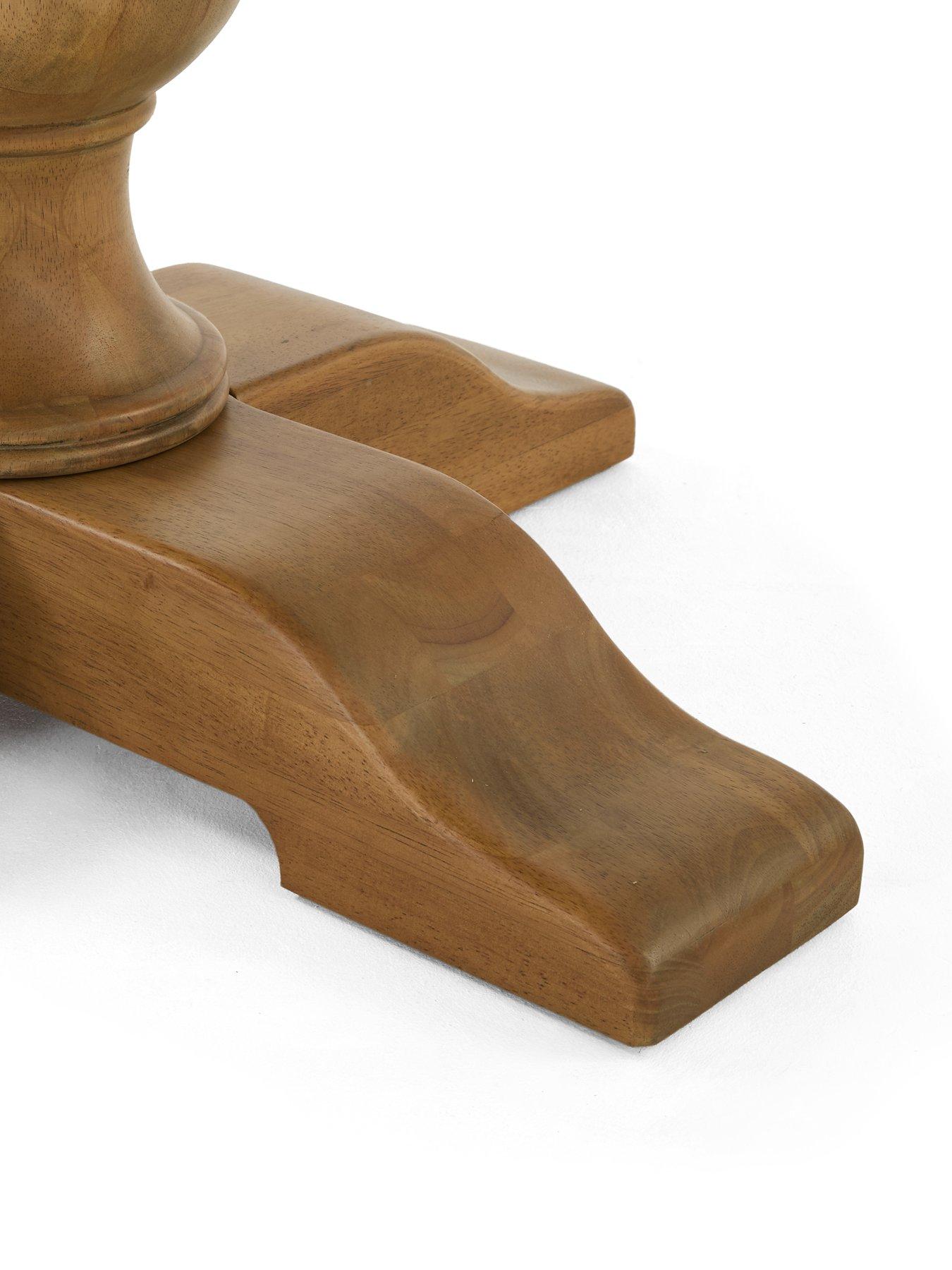 Image 6 of 7 of The Very Collection Camille 110cm Solid Wood Pedestal Dining Table