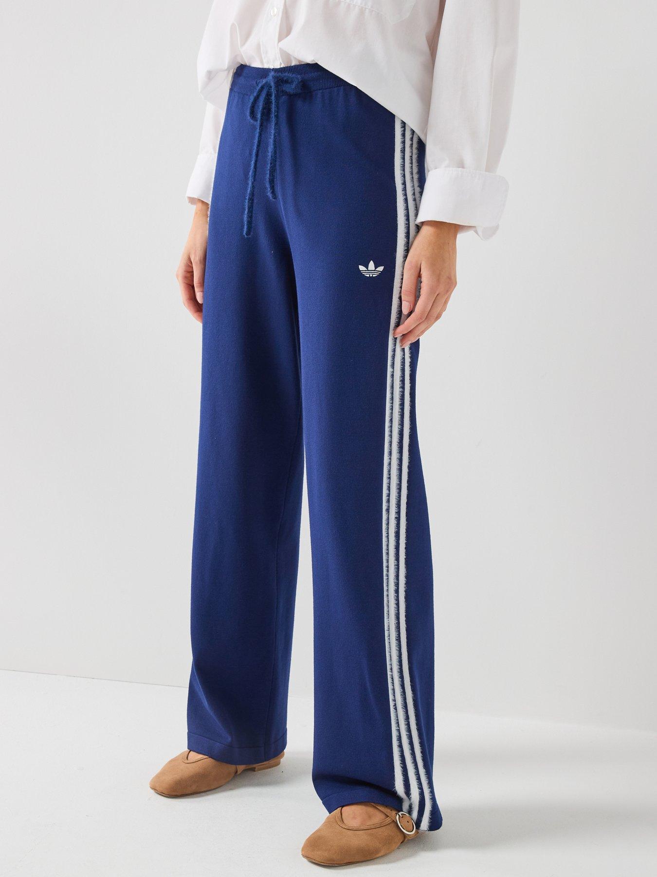 adidas Originals Womens Knit Firebird Track Pants - Blue