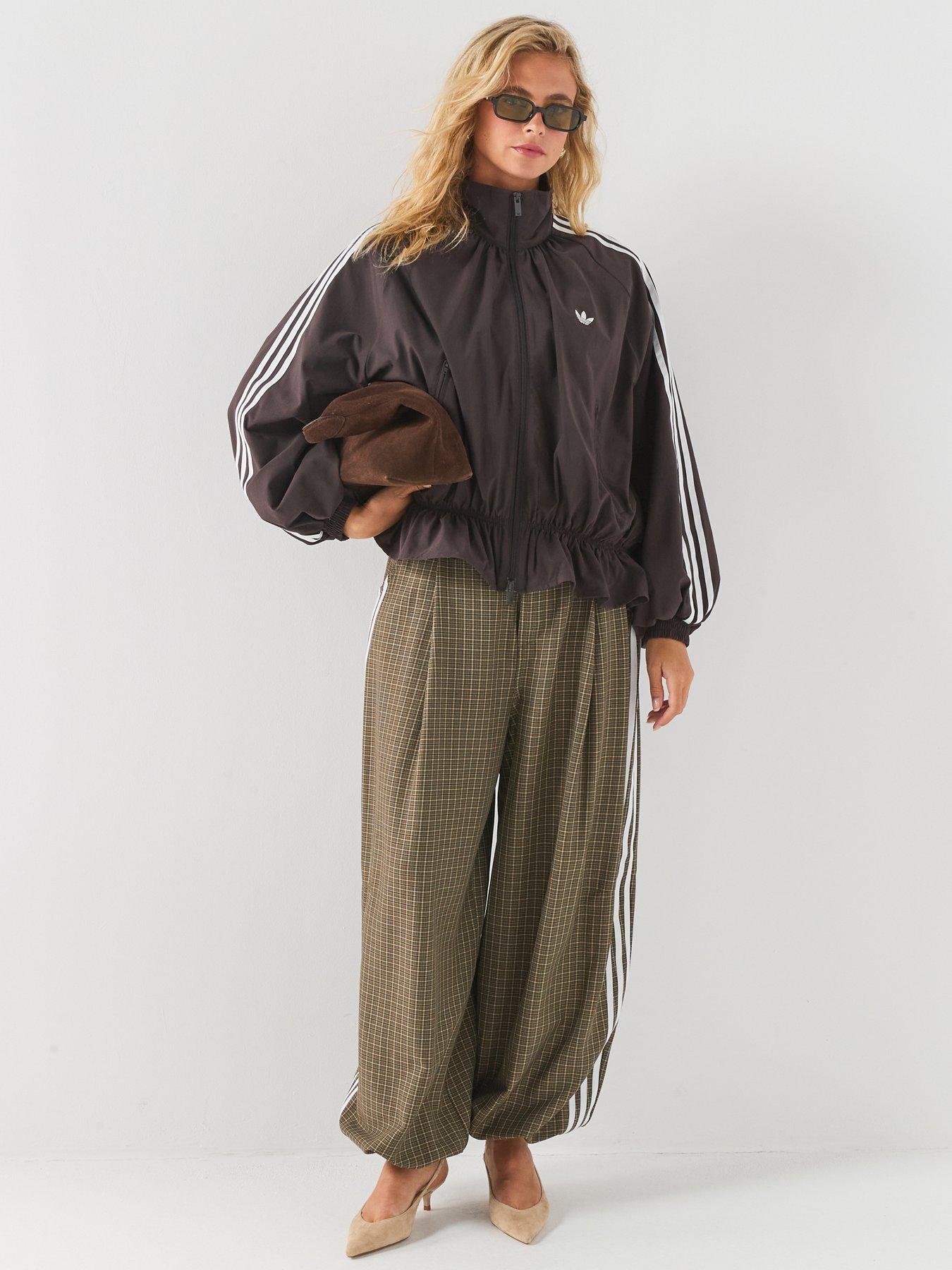 Image 3 of 6 of adidas Originals Womens Check Trouser - Green