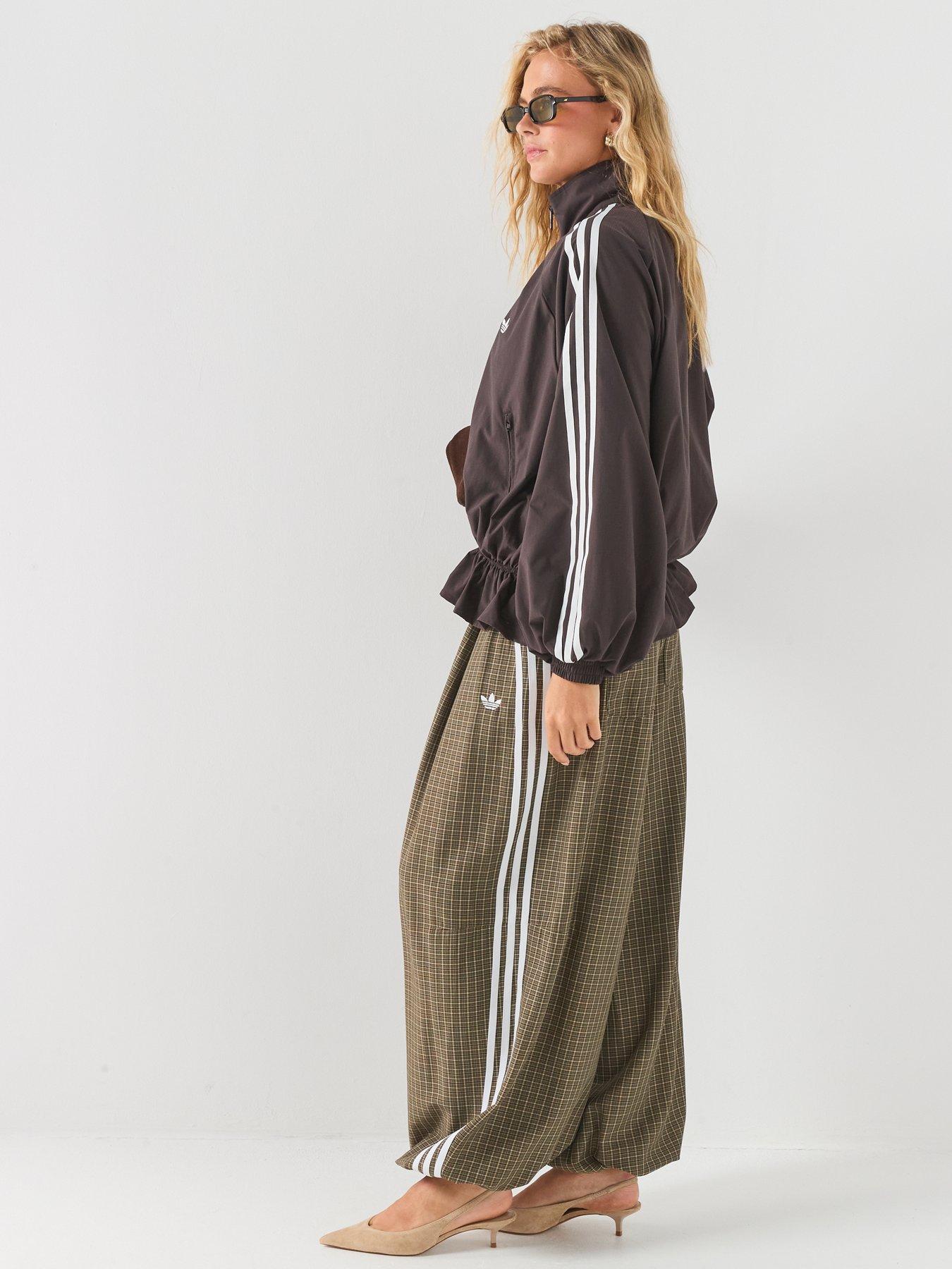 Image 4 of 6 of adidas Originals Womens Check Trouser - Green