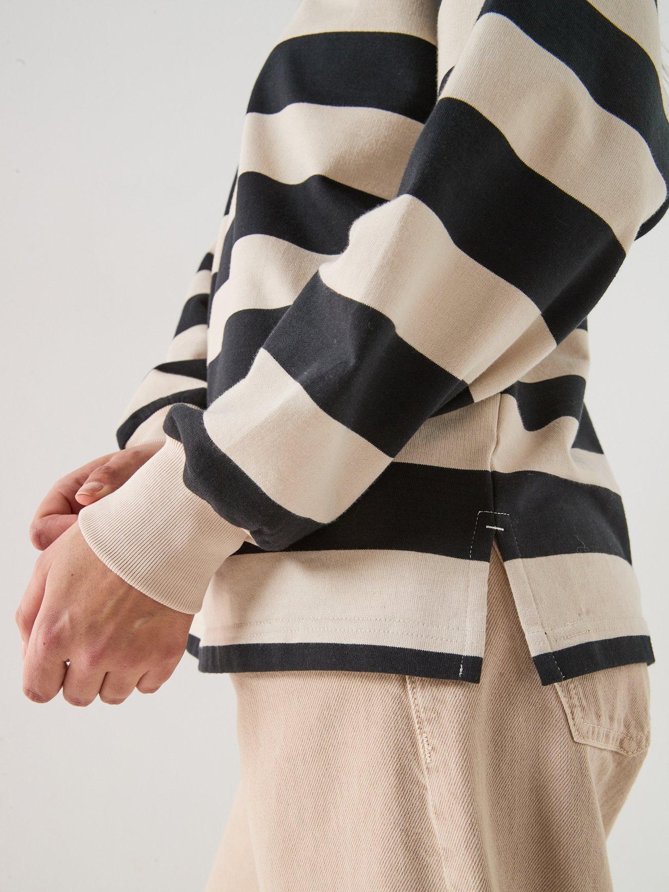 Image 5 of 6 of adidas Sportswear Womens Essentials French Terry Long Sleeve Polo - Black