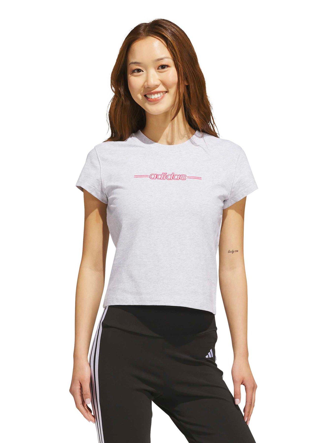 Image 1 of 5 of adidas Sportswear Women's Logo Graphic T-Shirt - Grey