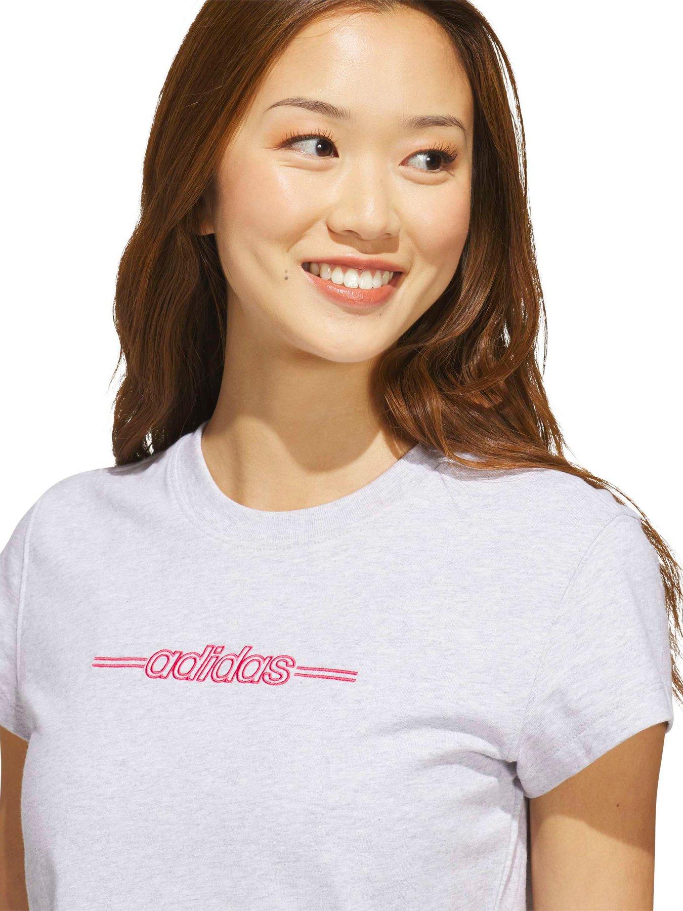 Image 4 of 5 of adidas Sportswear Women's Logo Graphic T-Shirt - Grey