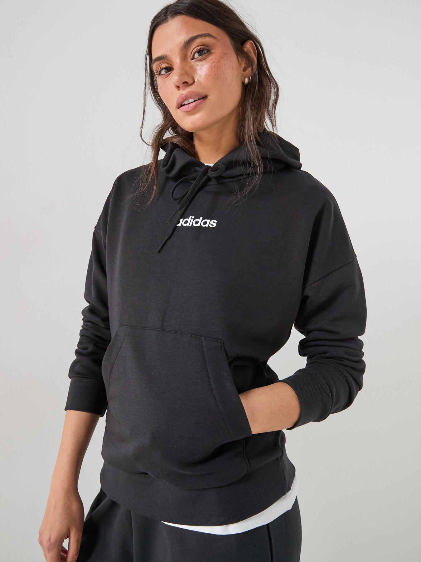 adidas Sportswear Women's Essentials Cotton-Blend Hoodie - Black