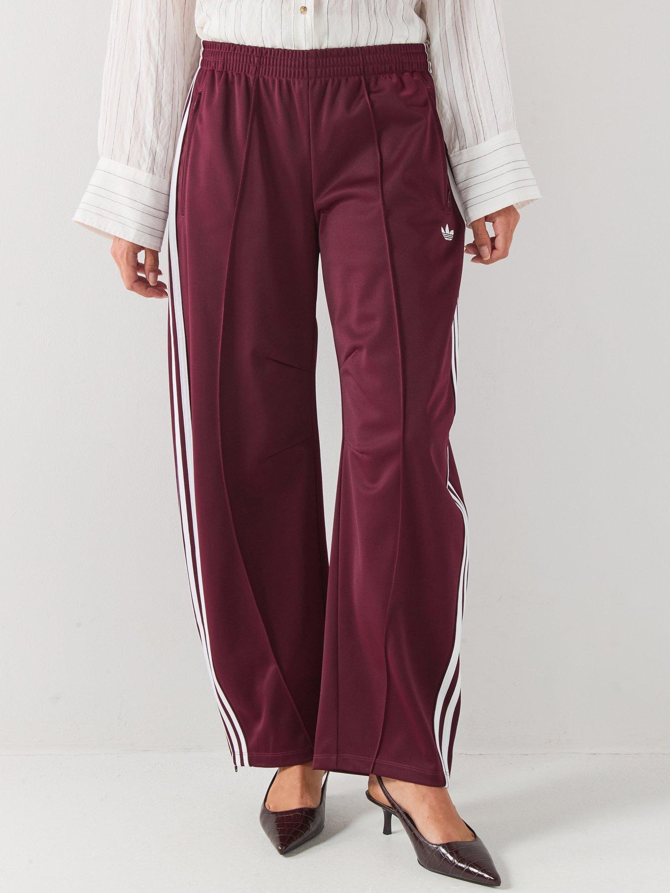 adidas Originals Women's Firebird Barrel Tracksuit Bottoms - Maroon