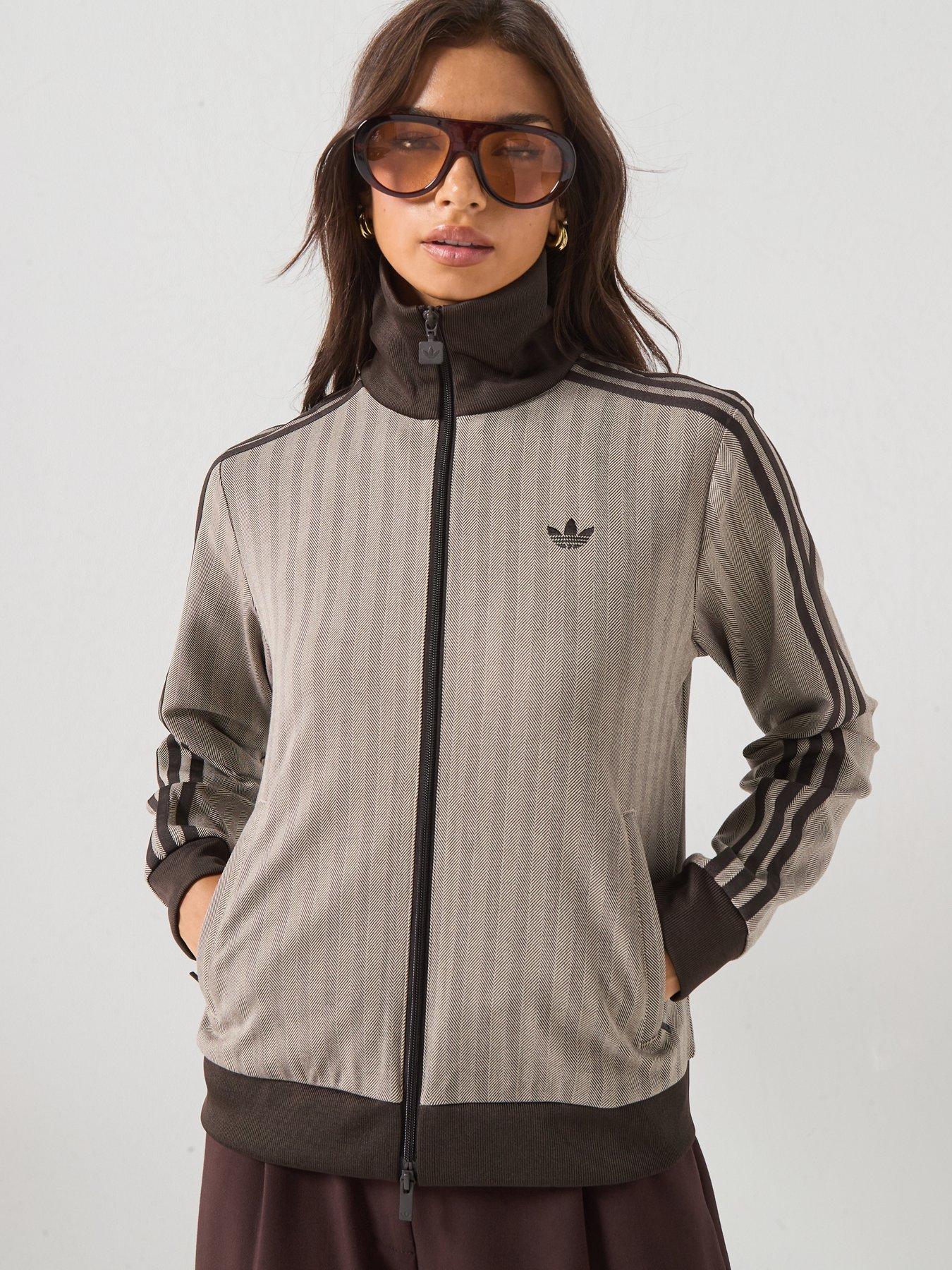 Image 1 of 6 of adidas Originals Womens Classic Track Top - Brown