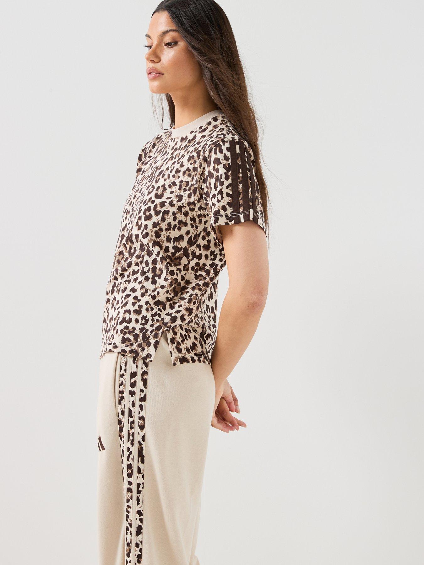 Image 5 of 6 of adidas Sportswear Womens Leopard Tee - Multicolour