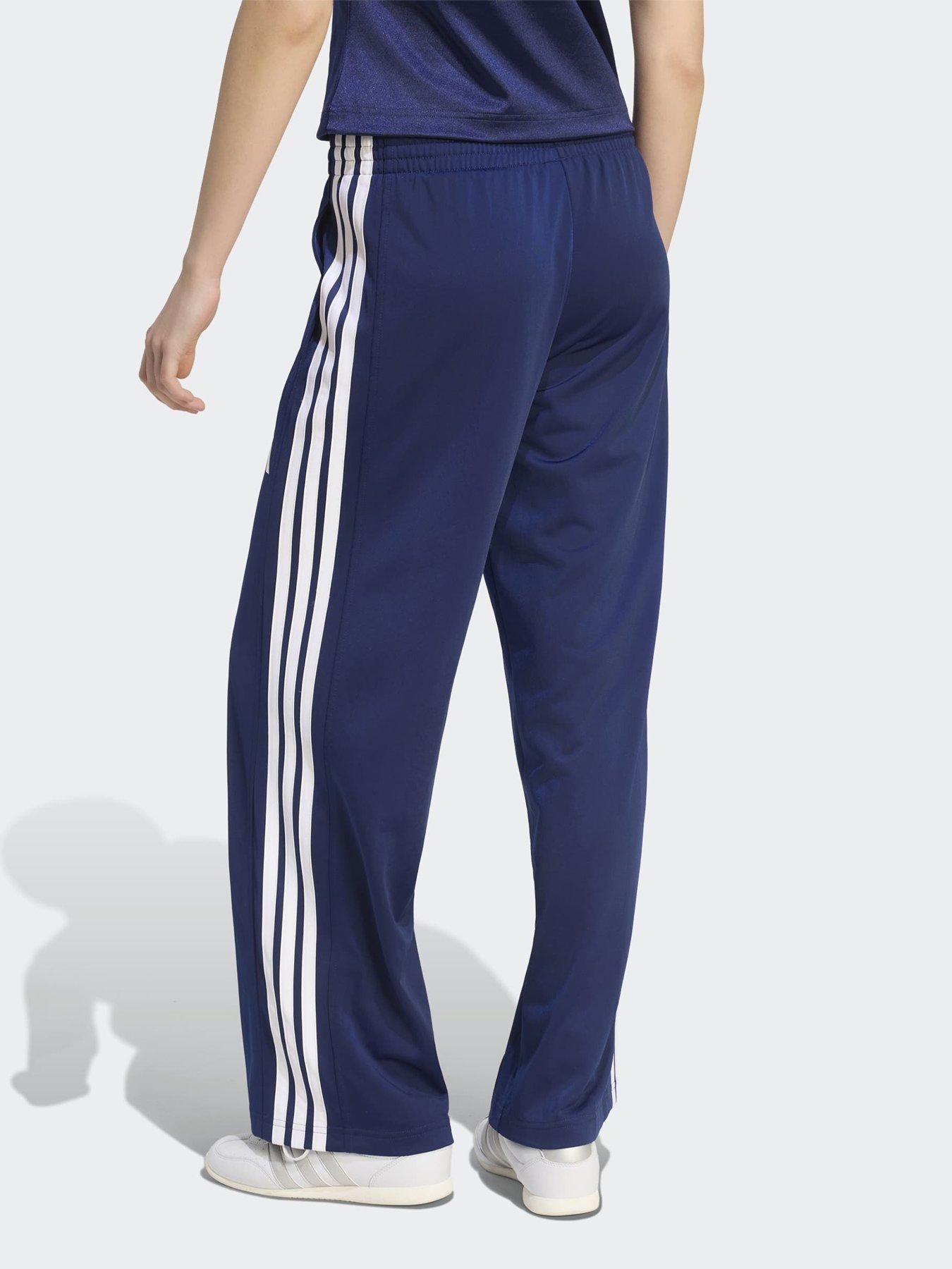 Image 2 of 6 of adidas Sportswear Women's 3-Stripes Wide Joggers - Blue