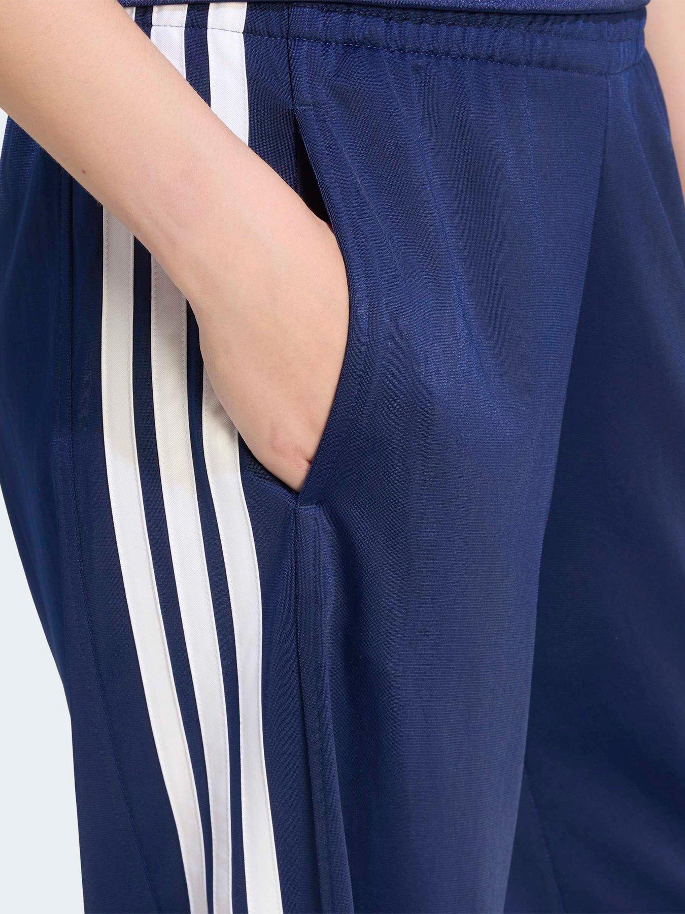 Image 4 of 6 of adidas Sportswear Women's 3-Stripes Wide Joggers - Blue