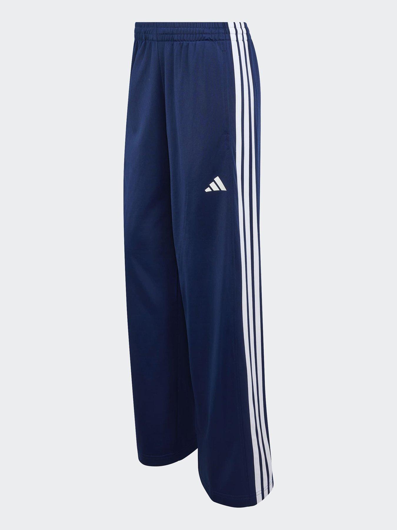 Image 6 of 6 of adidas Sportswear Women's 3-Stripes Wide Joggers - Blue