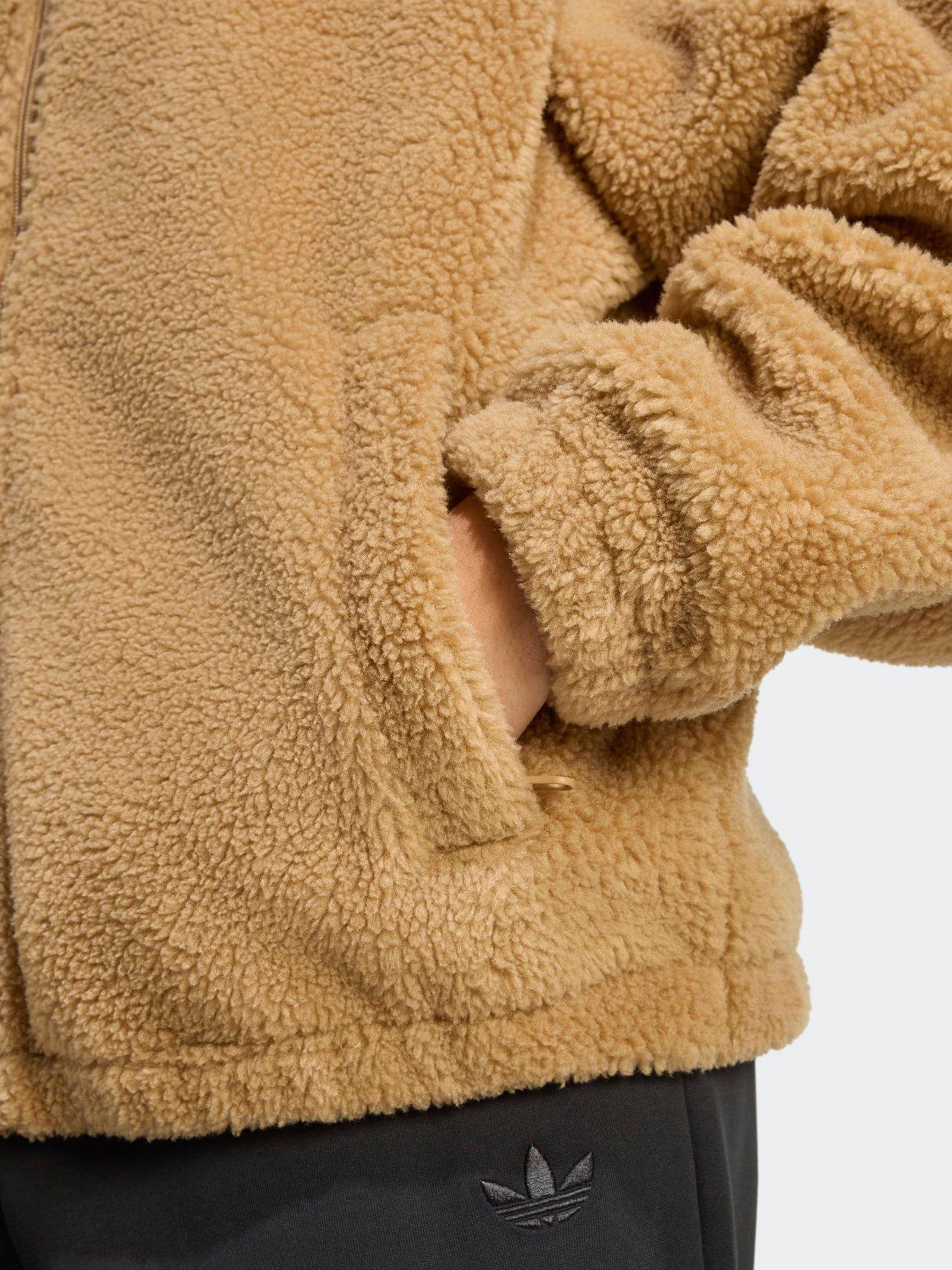 Image 5 of 6 of adidas Originals Womens Essential Teddy Jacket - Brown