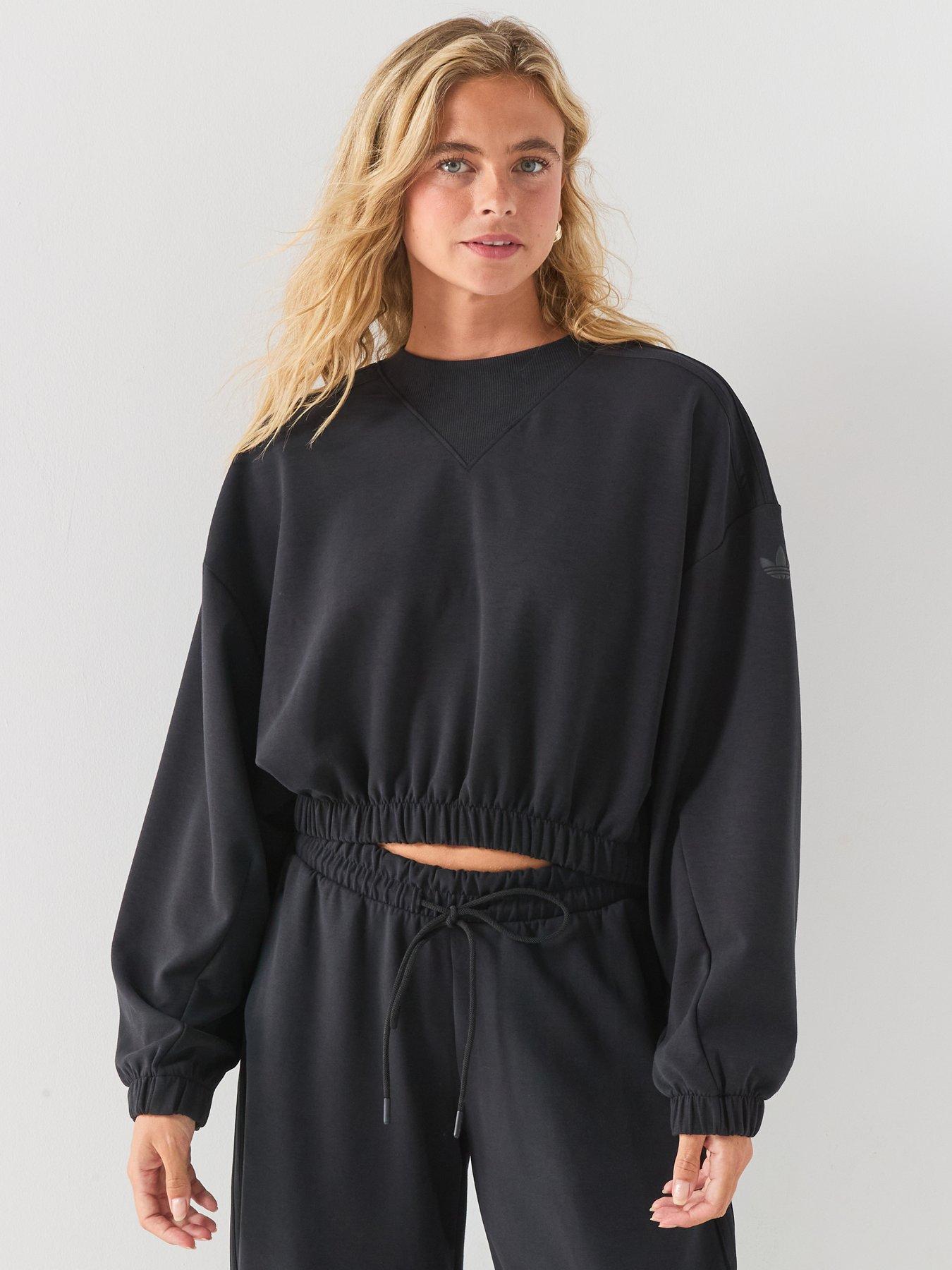 adidas Originals Womens Buttersoft Crew Sweatshirt - Black