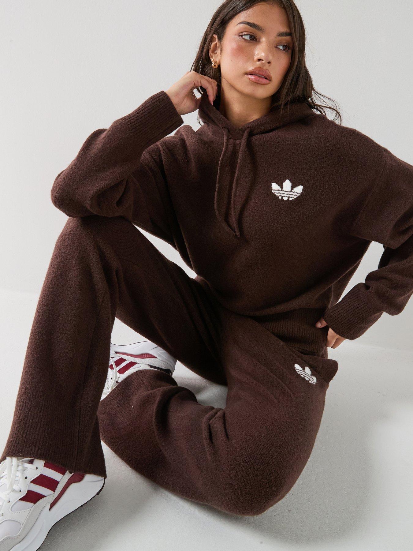 Image 1 of 6 of adidas Originals Womens Essentials Knit Pant - Brown