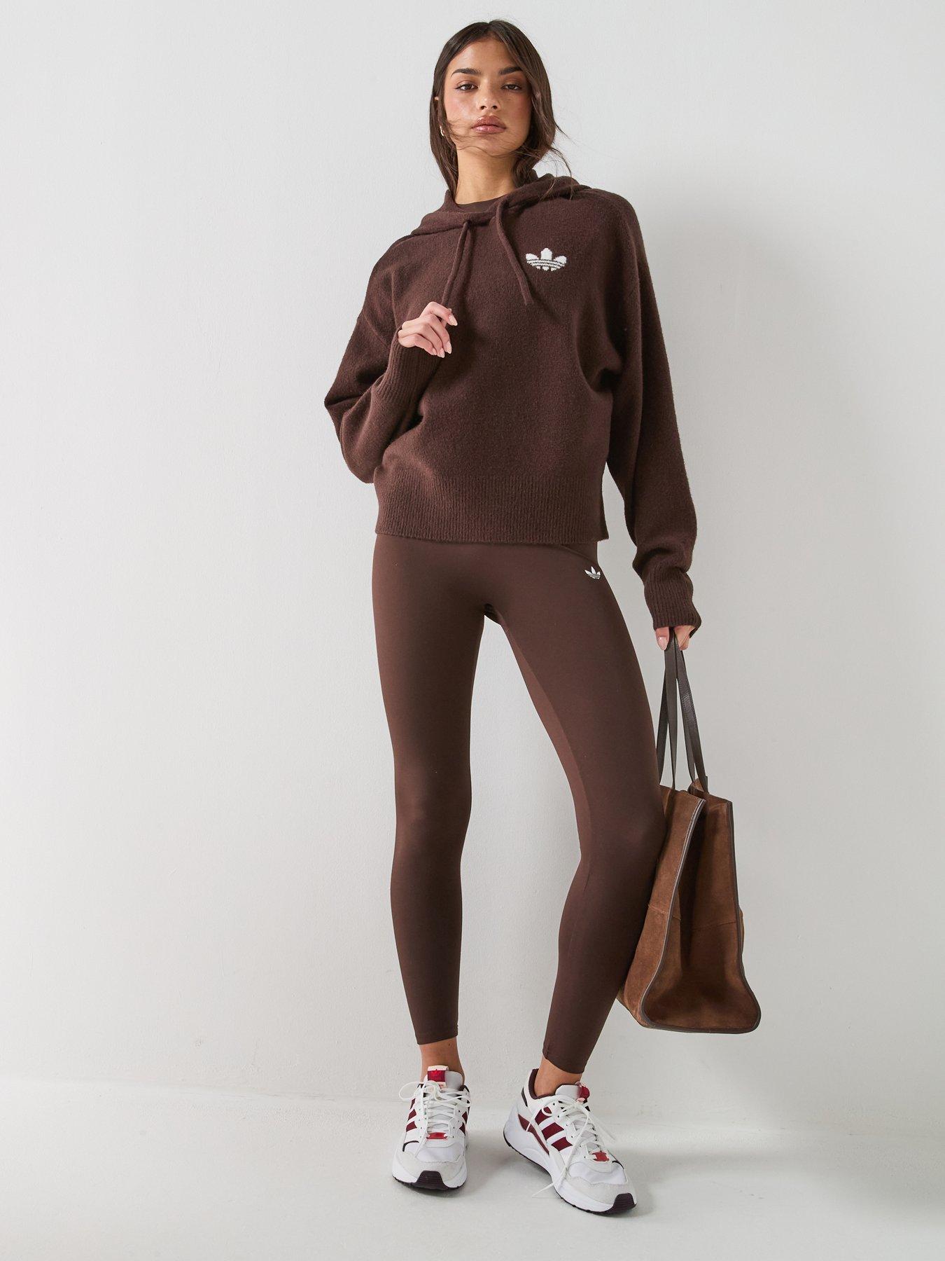 Image 3 of 6 of adidas Originals Womens Essentials Knit Pant - Brown