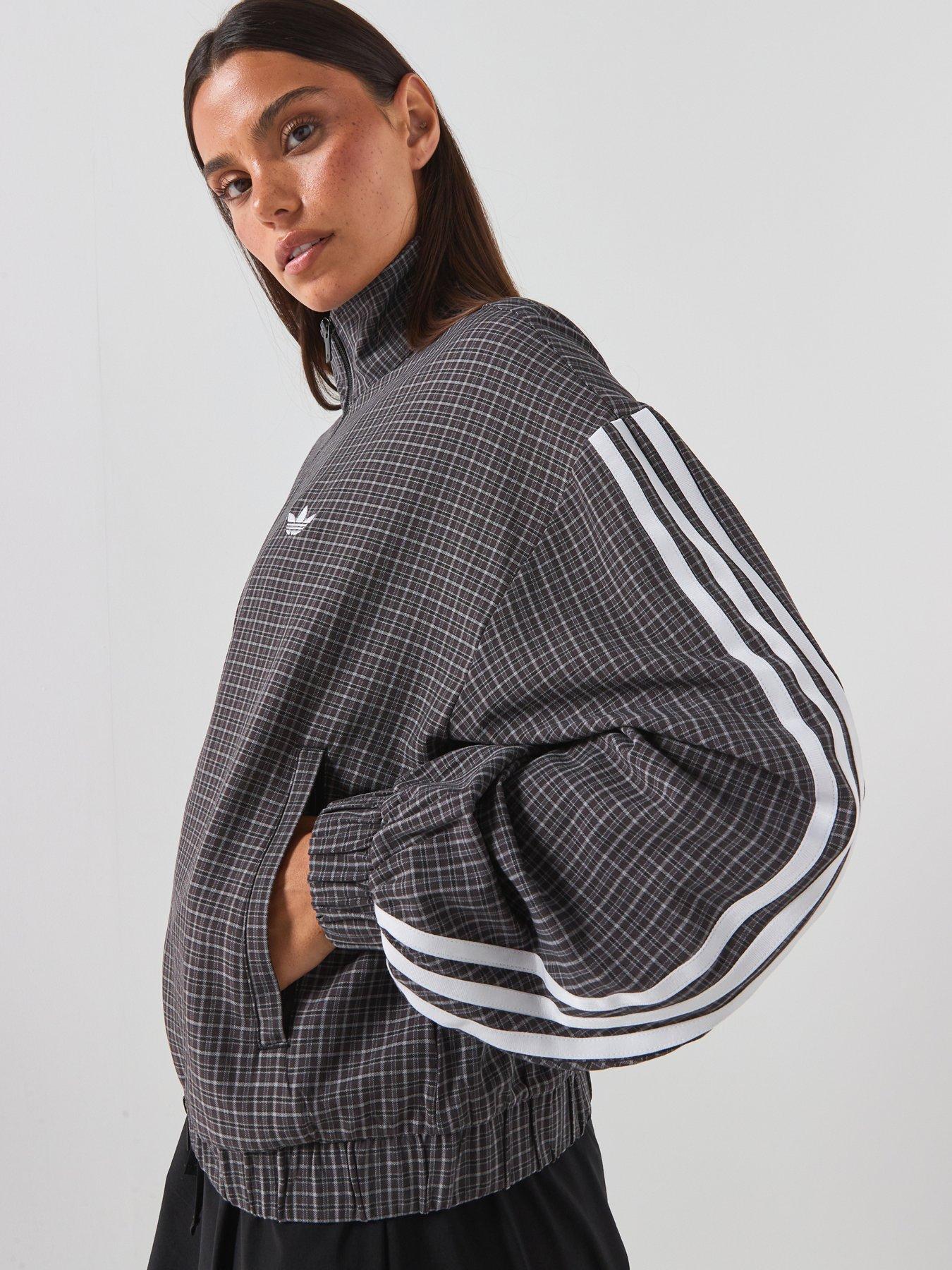 adidas Originals Womens Check Track Top - Black
