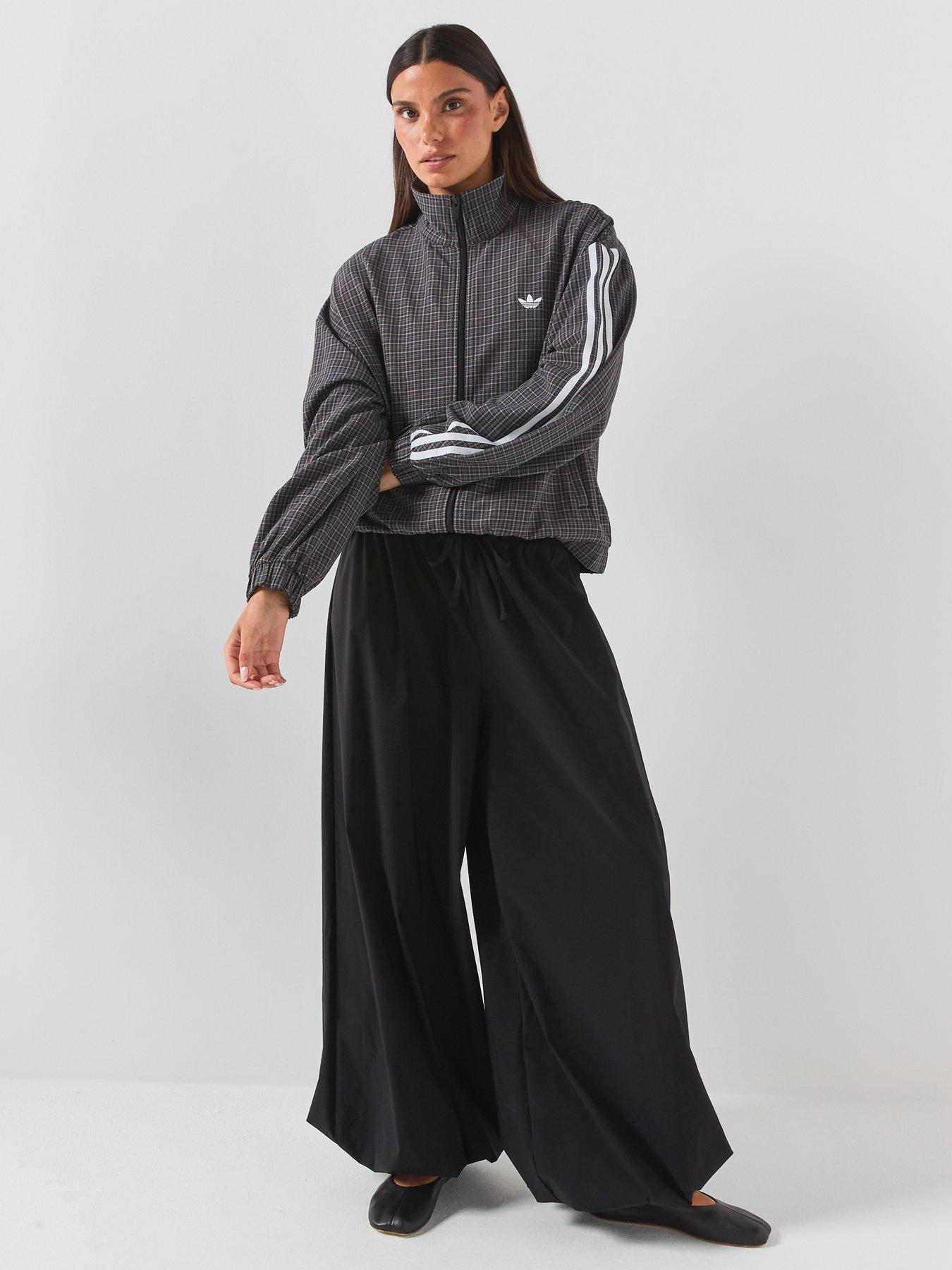 Image 3 of 7 of adidas Originals Womens Check Track Top - Grey