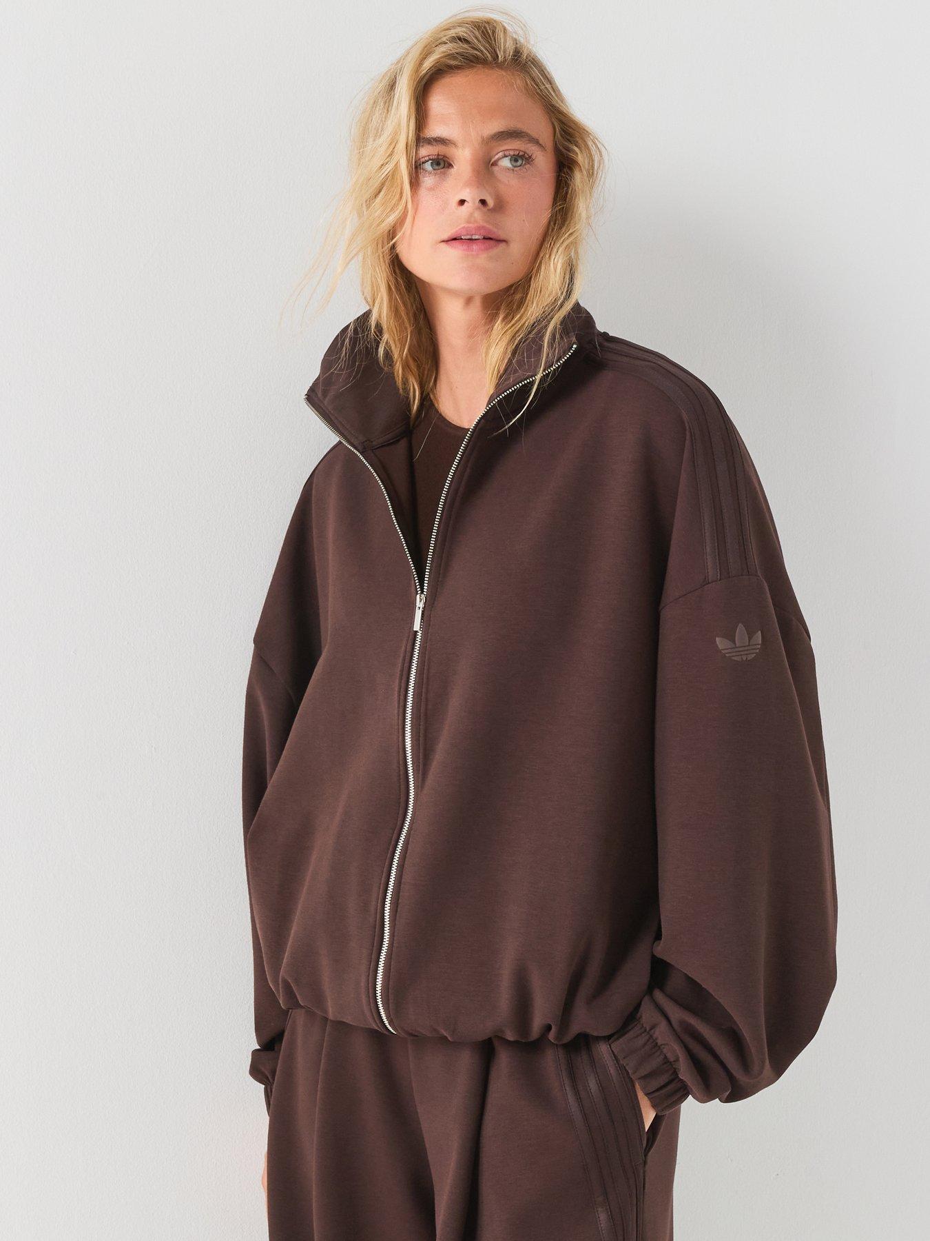 adidas Originals Womens Buttersoft Full Zip Jacket - Brown