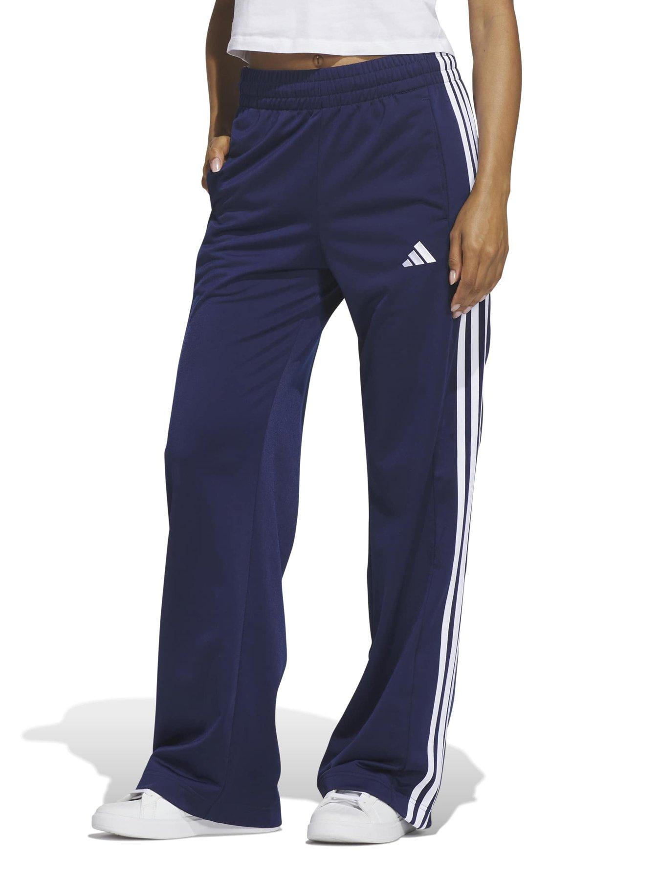 adidas Sportswear Womens 3 Stripe Track Pants - Blue