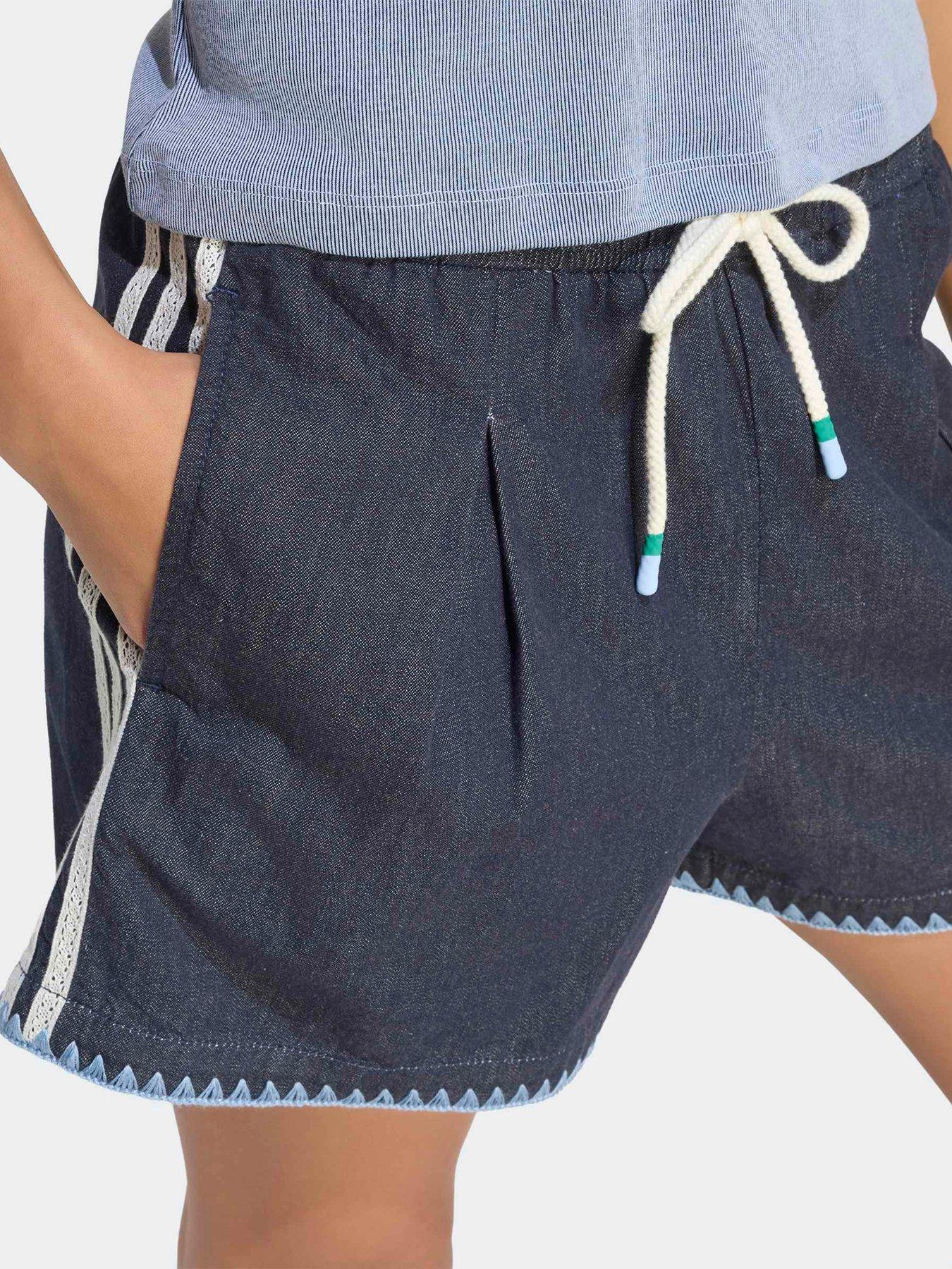 Image 5 of 6 of adidas Originals Womens Resort Shorts - Denim - Blue