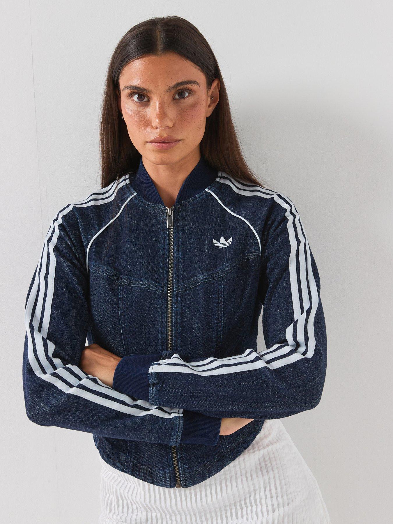 adidas Originals Womens Denim Track Top - Blue