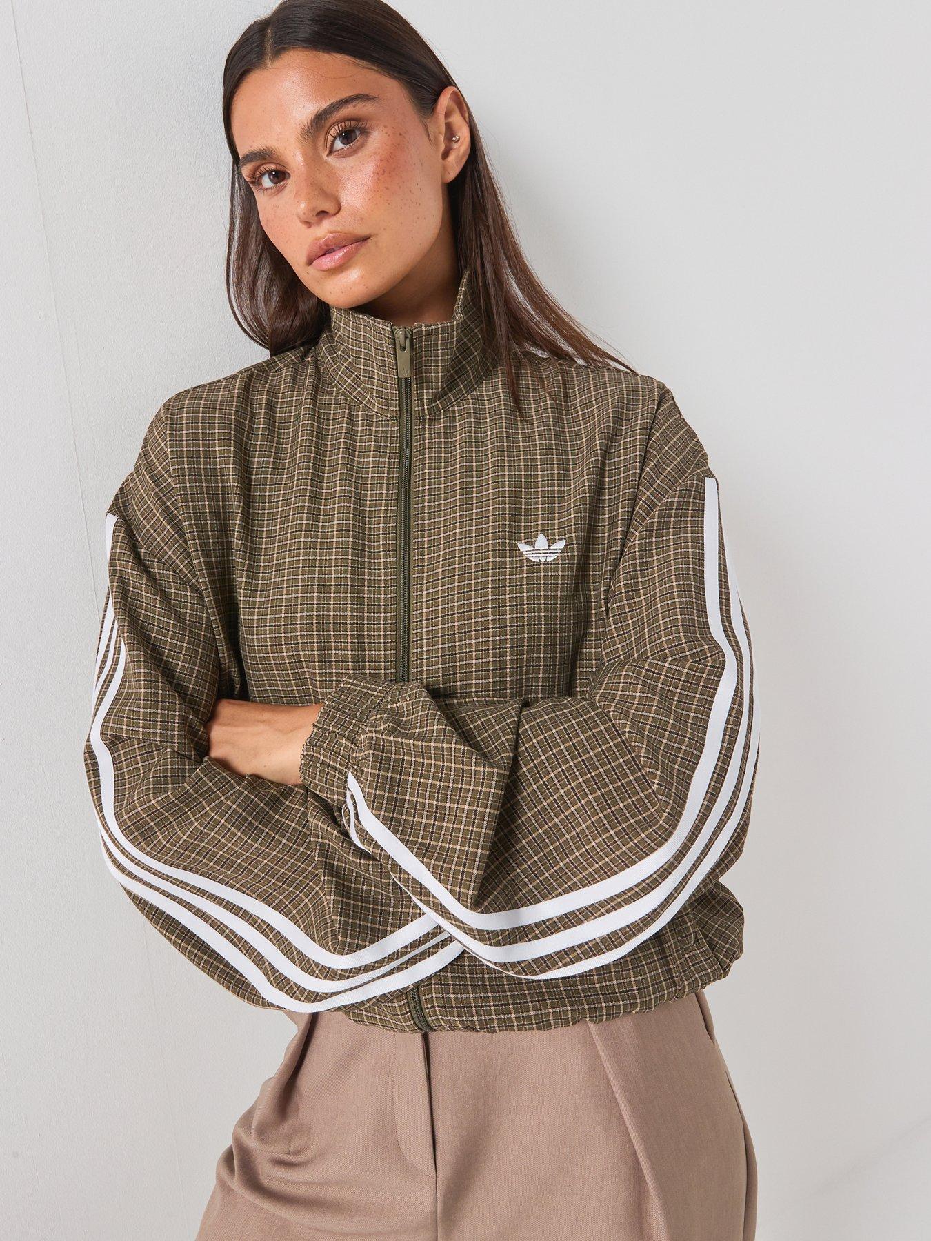 adidas Originals Womens Check Track Top - Green
