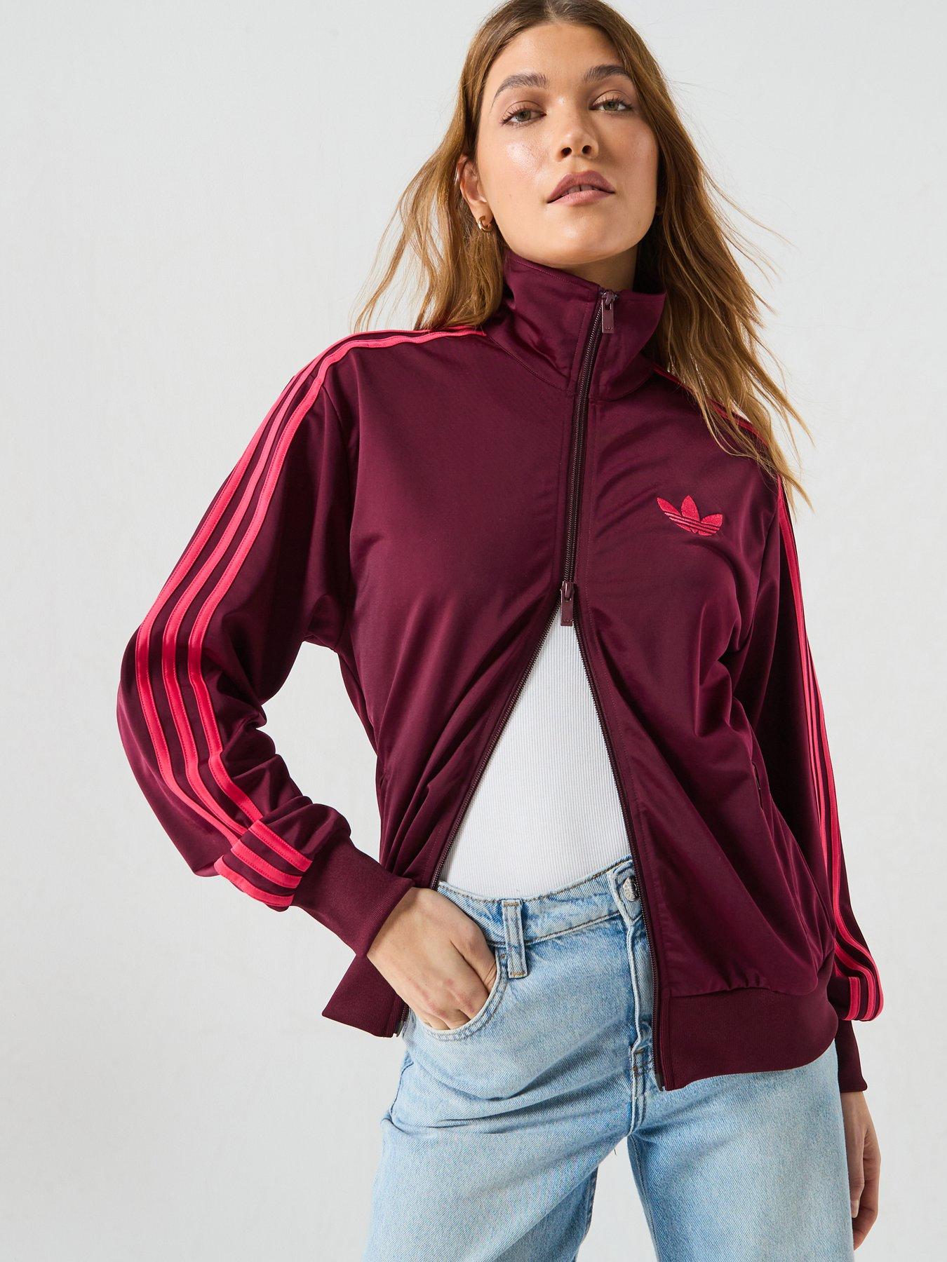adidas Originals Womens Firebird Loose Track Top - Red