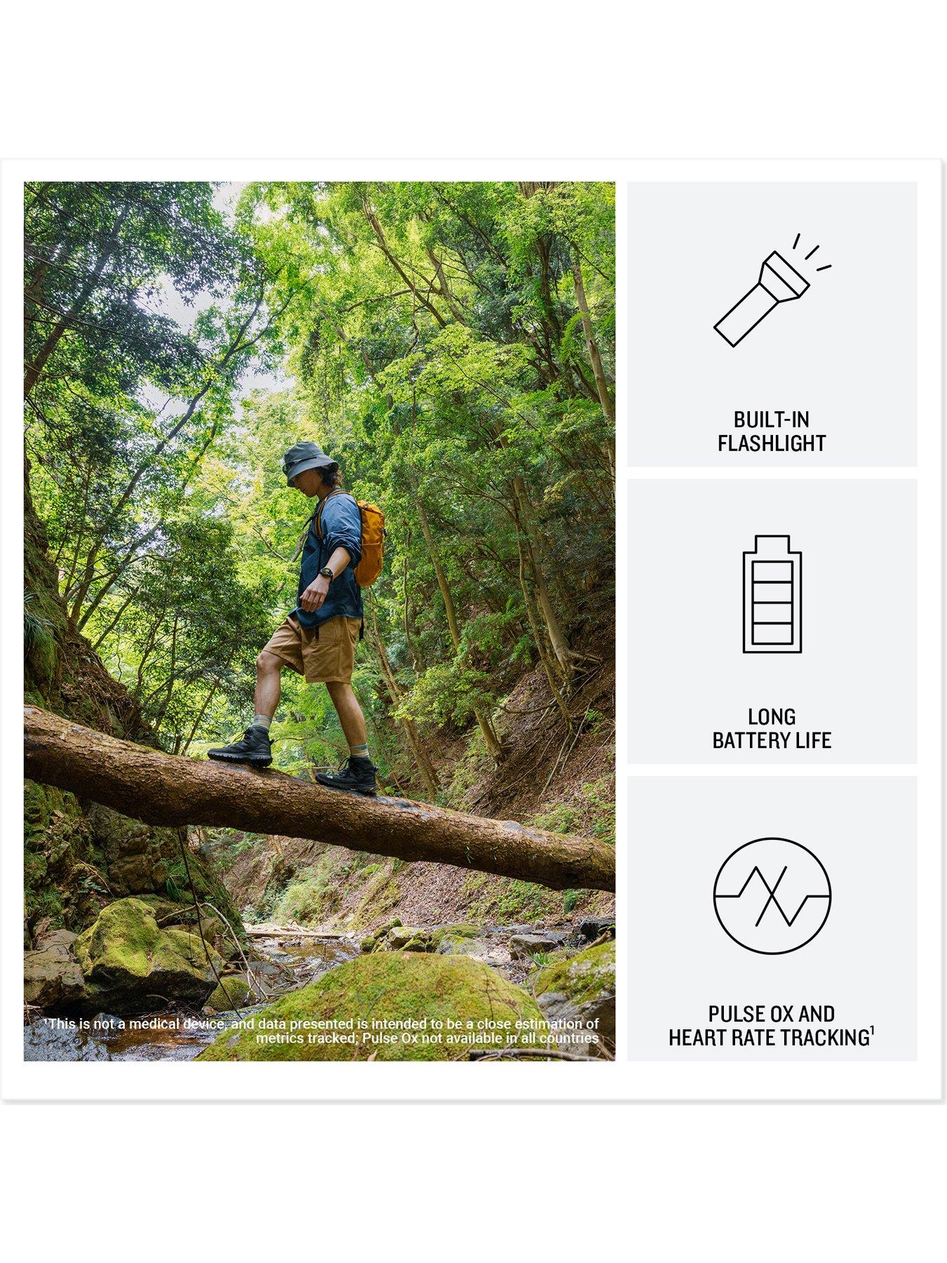 Image 3 of 7 of Garmin Instinct 3 - 50mm, AMOLED, Fern Green with Fern Green Band
