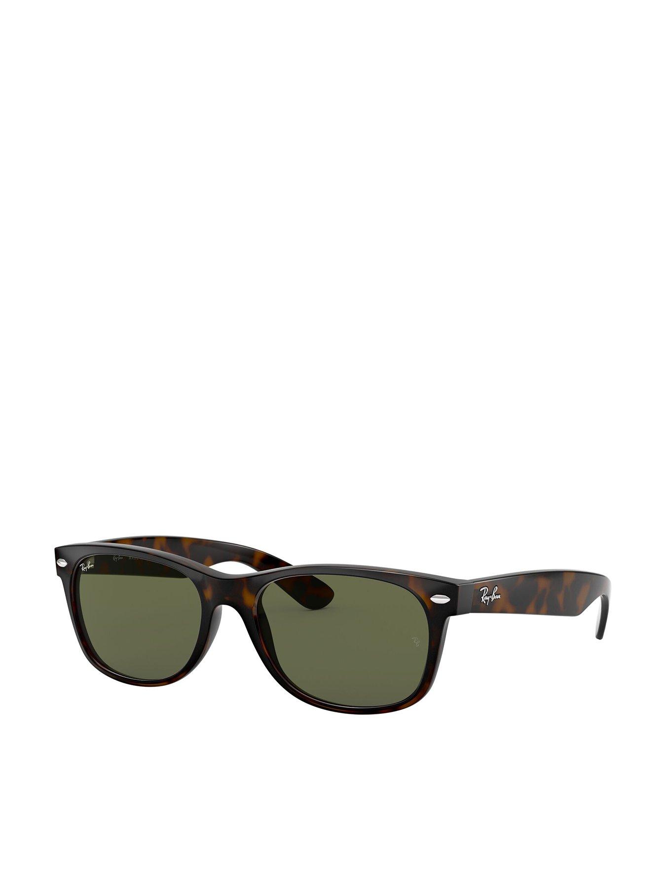 Ray-Ban New Wayfarer Square Sunglasses Tortoise Frame With G-15 Green Lens