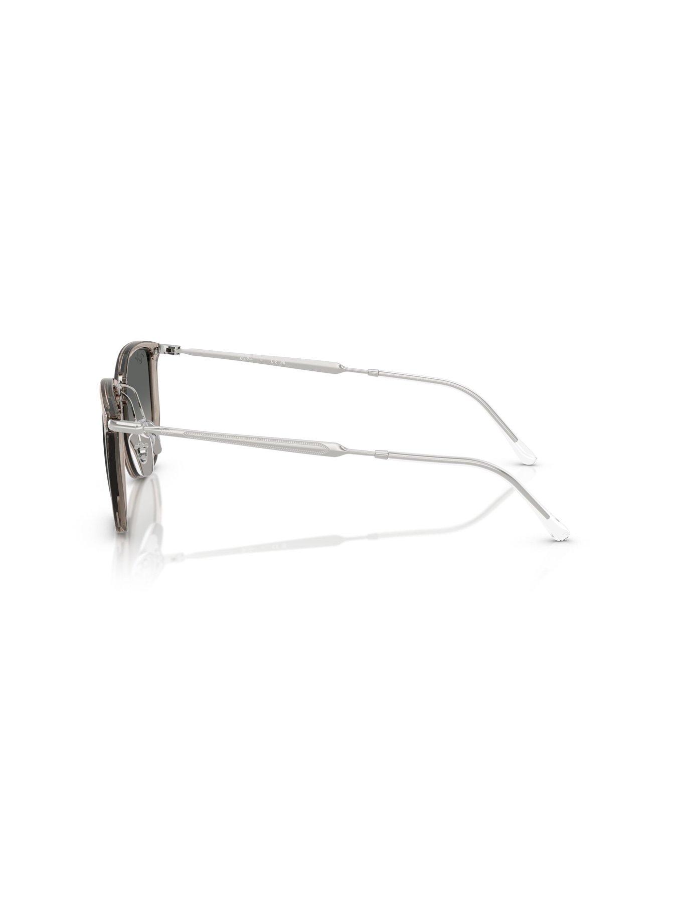 Image 2 of 5 of Ray-Ban 0rb4451 Irregular Sunglasses Transparent Grey Frame With Grey Gradient Lens