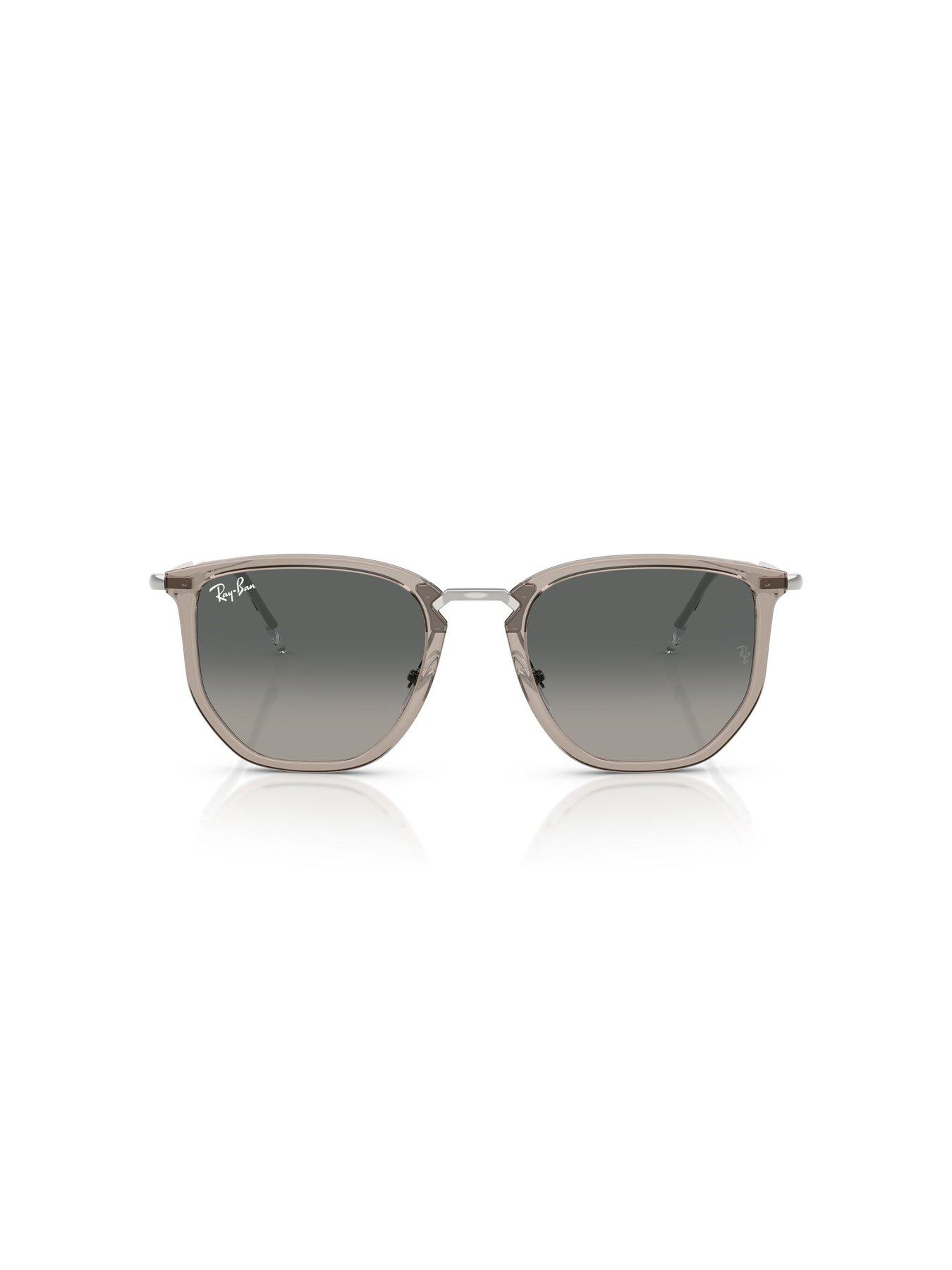 Image 3 of 5 of Ray-Ban 0rb4451 Irregular Sunglasses Transparent Grey Frame With Grey Gradient Lens