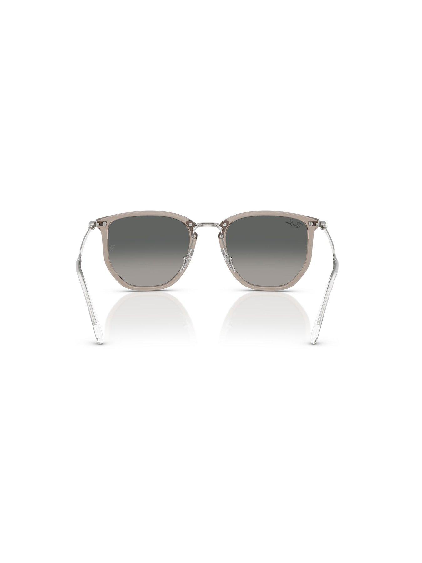 Image 5 of 5 of Ray-Ban 0rb4451 Irregular Sunglasses Transparent Grey Frame With Grey Gradient Lens