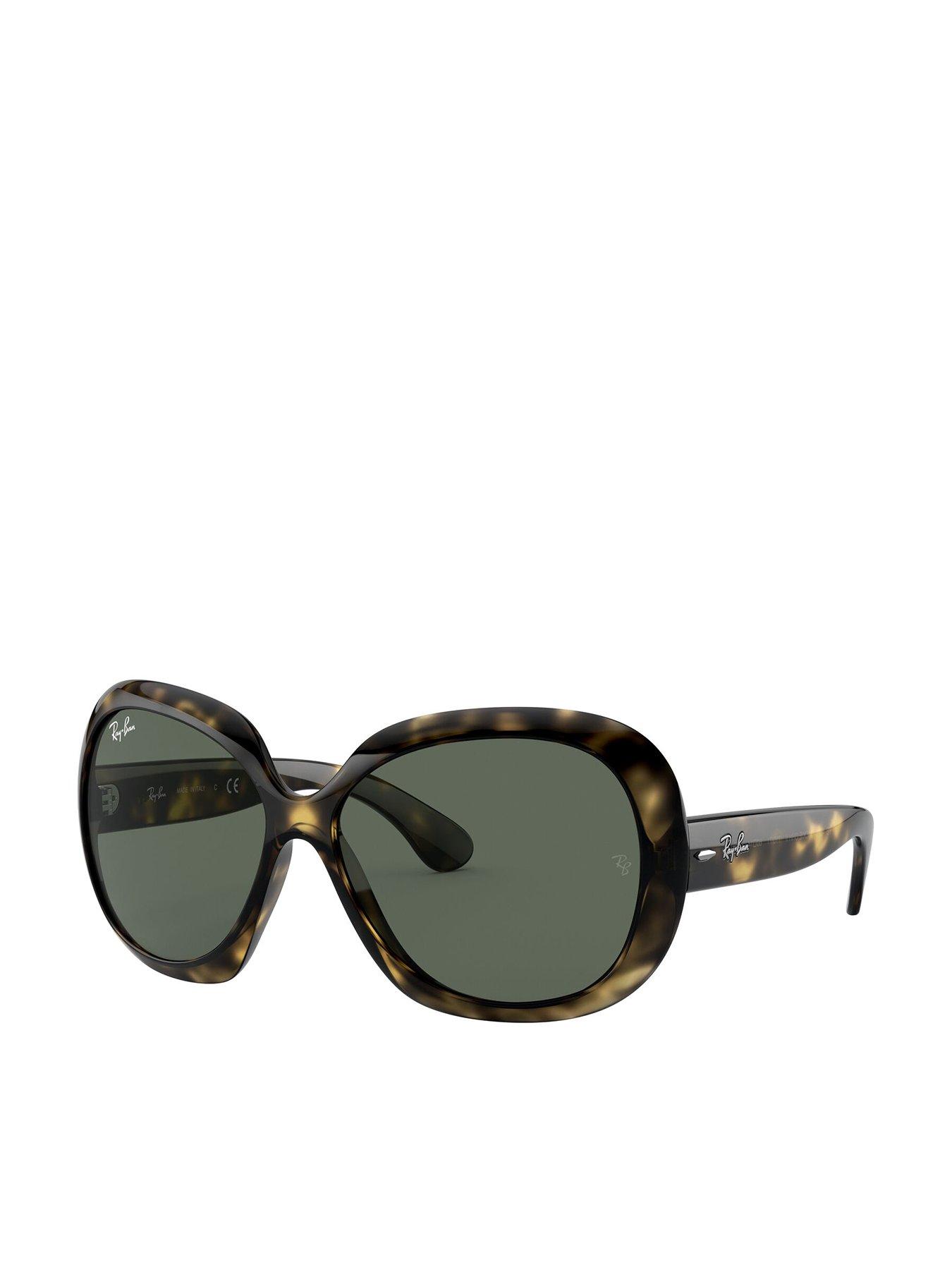 Ray-Ban Jackie Ohh Ii Butterfly Sunglasses Light Havana Frame With Dark Green Lens