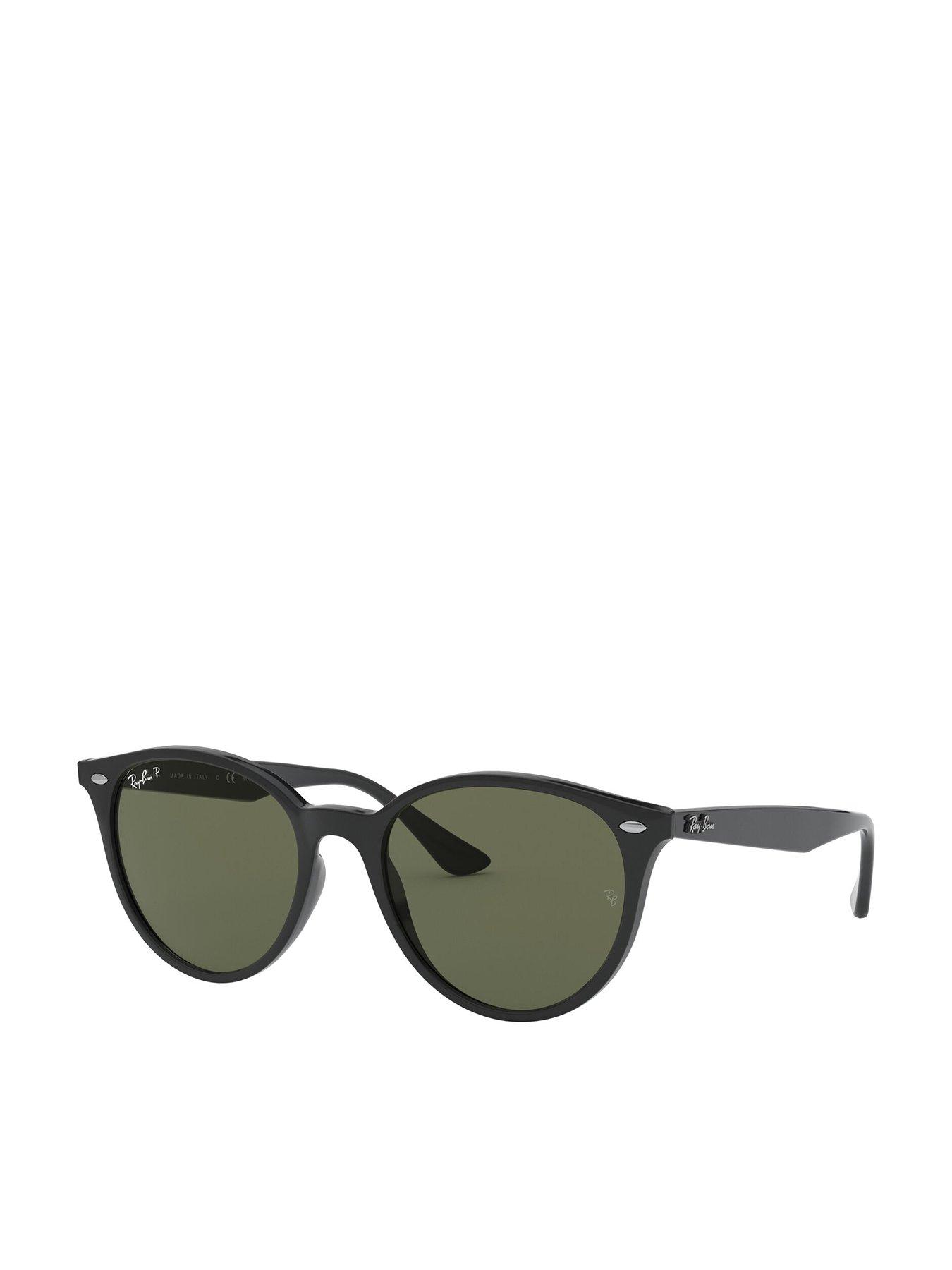 Ray-Ban 0rb4305 Phantos Sunglasses Black Frame With Green Lens