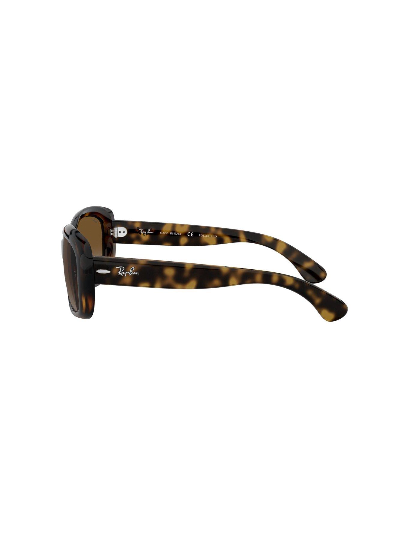 Image 2 of 5 of Ray-Ban Jackie Ohh Butterfly Sunglasses Light Havana Frame With Light Grey Gradient Brown Lens
