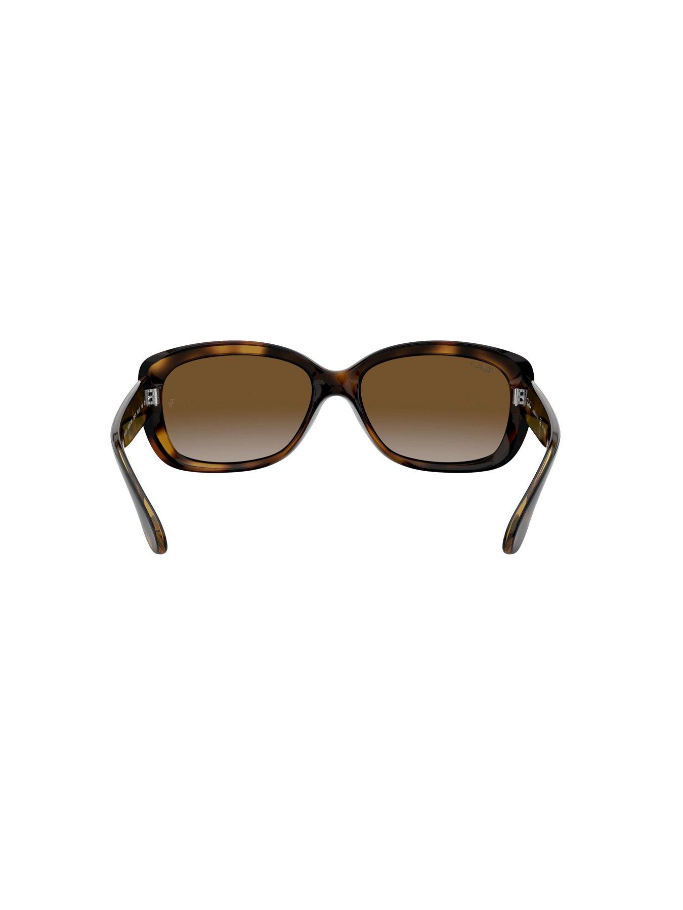 Image 4 of 5 of Ray-Ban Jackie Ohh Butterfly Sunglasses Light Havana Frame With Light Grey Gradient Brown Lens