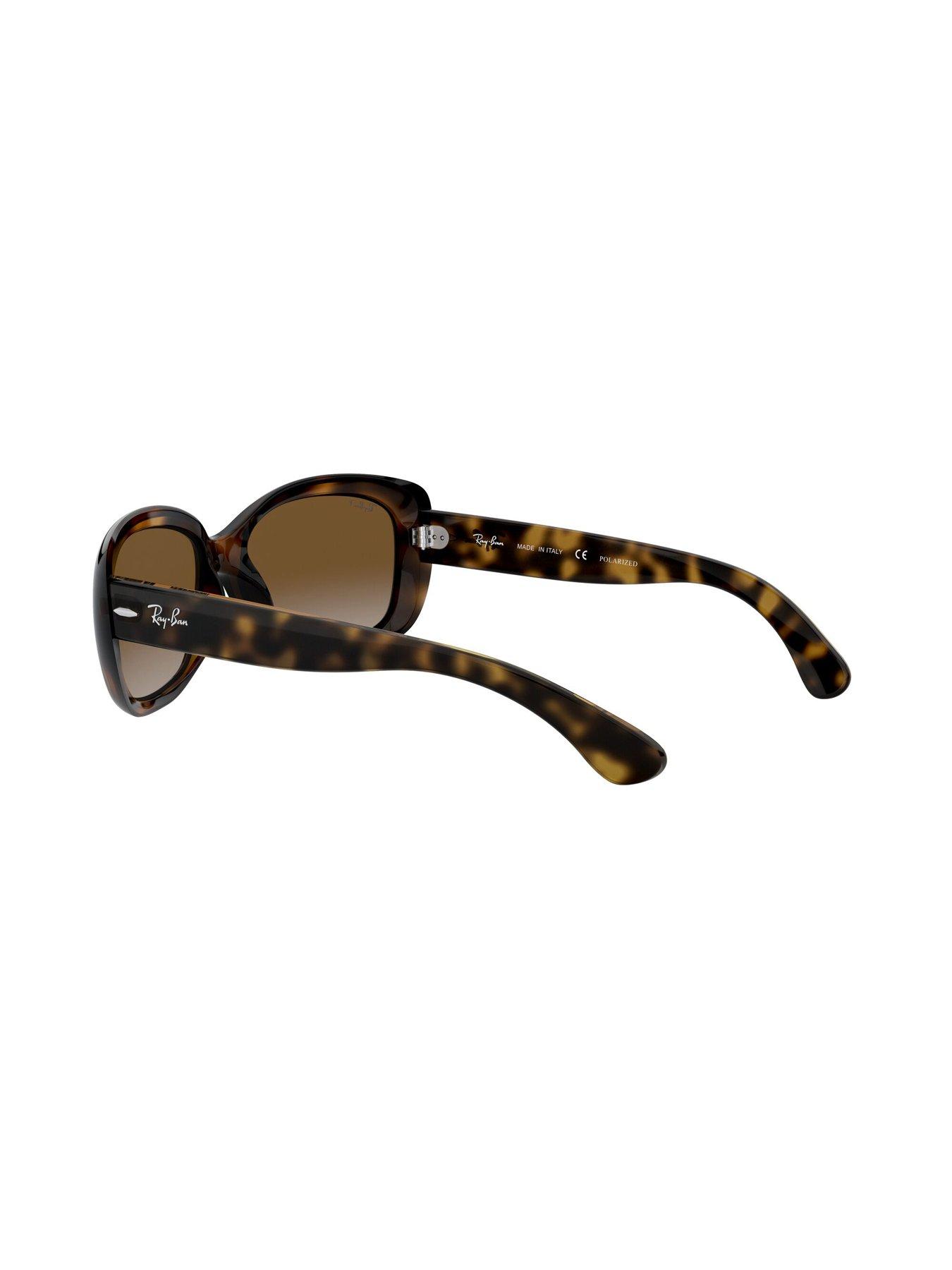 Image 5 of 5 of Ray-Ban Jackie Ohh Butterfly Sunglasses Light Havana Frame With Light Grey Gradient Brown Lens